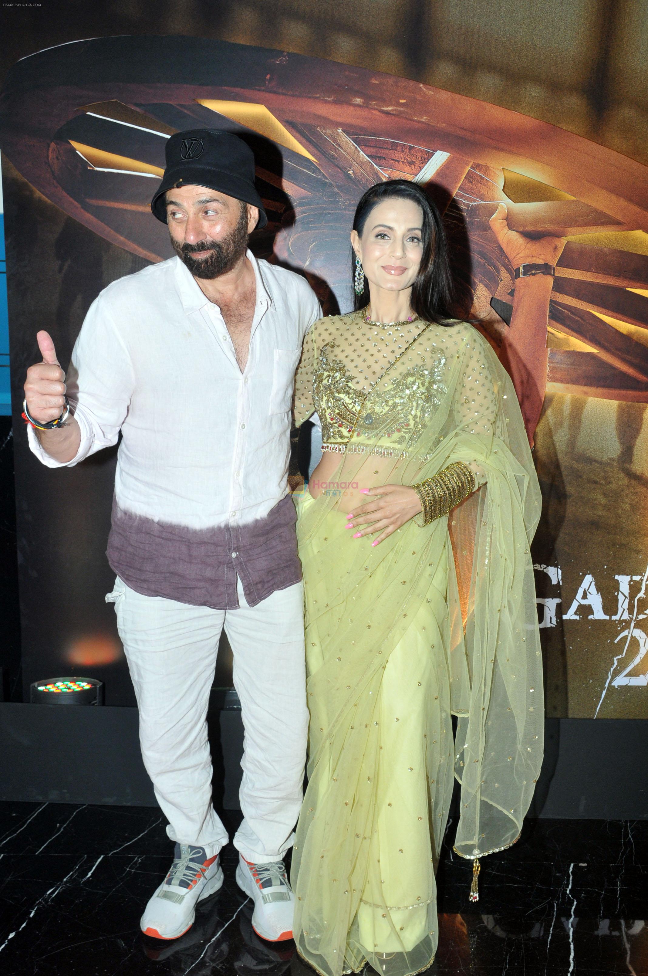 Ameesha Patel, Sunny Deol at the Success Party of film Gadar 2 at JW Marriott in Juhu on 14th August 2023
