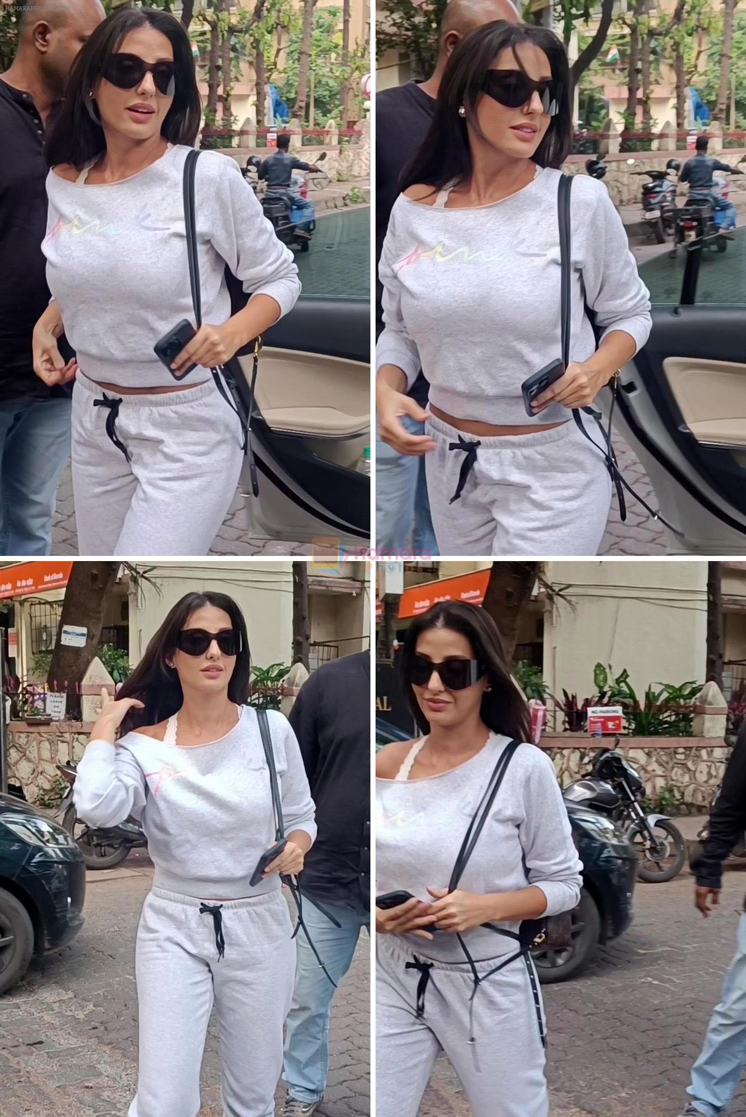 Nora Fatehi Spotted Outside Dance Class In Santacruz on 15th August 2023