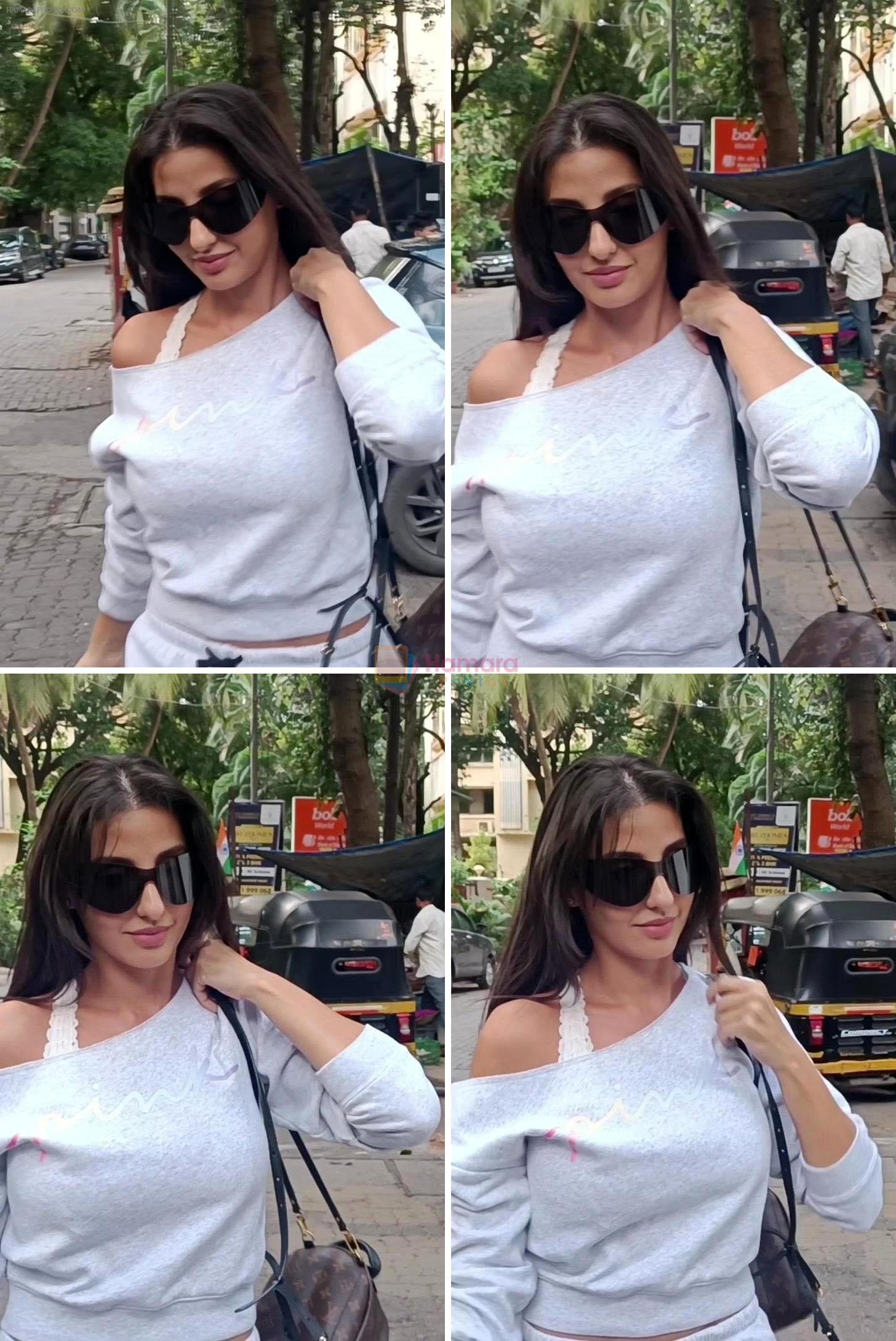 Nora Fatehi Spotted Outside Dance Class In Santacruz on 15th August 2023