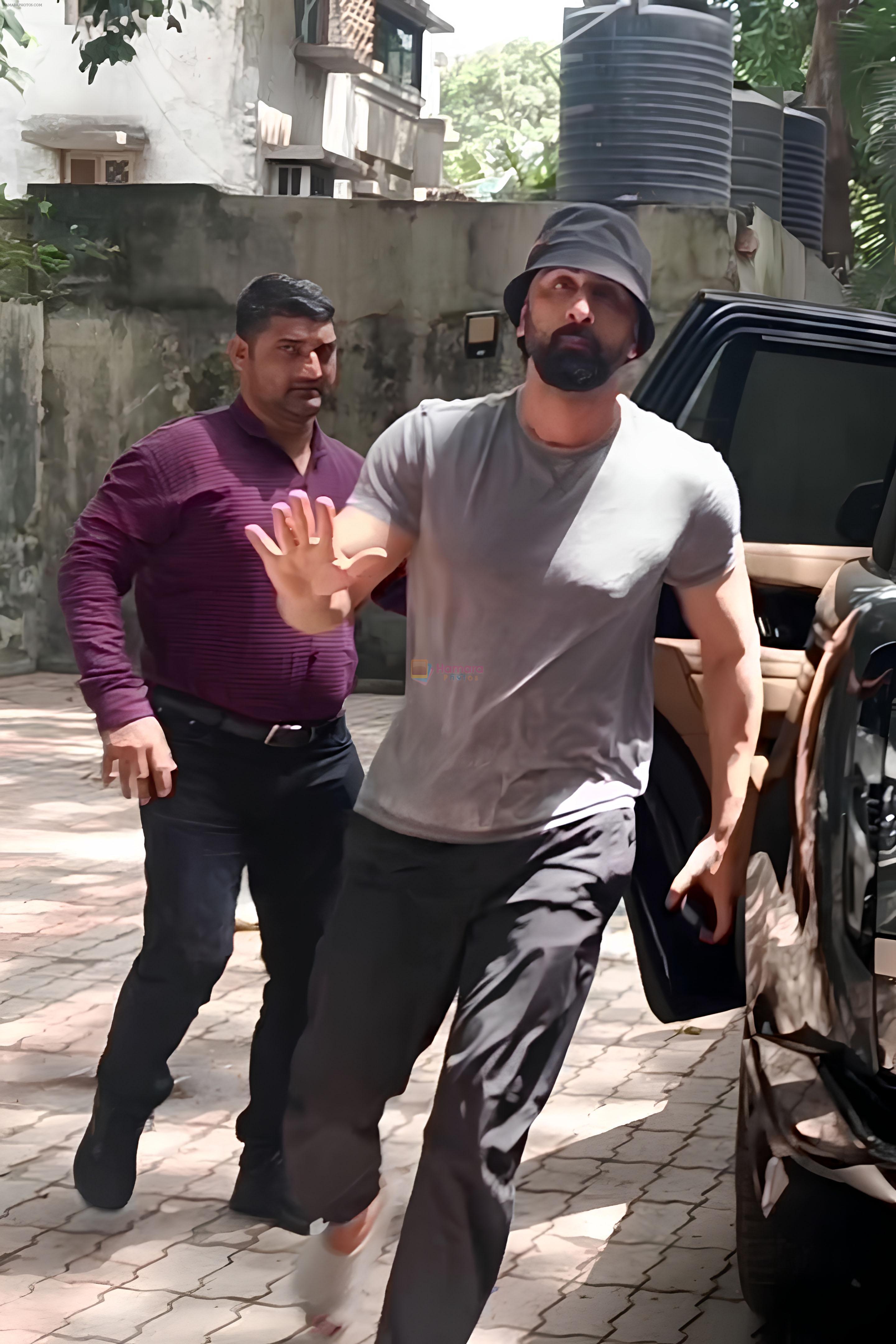 Ranbir Kapoor Spotted Outside Clinic In Santacruz on 16th August 2023