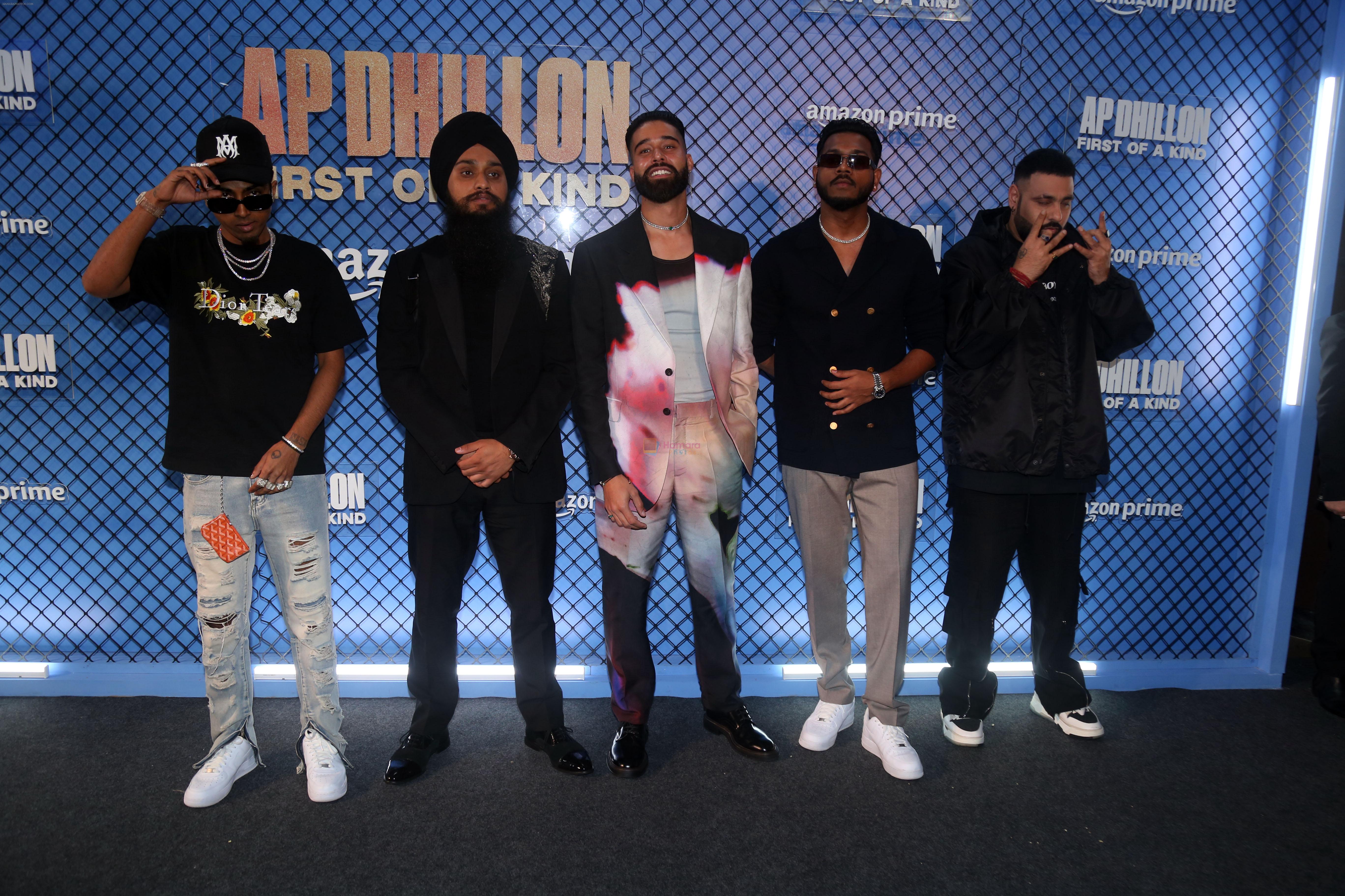 AP Dhillon, Badshah, MC Stan, Shinda Kahlon at the premiere of Docuseries AP Dhillon- First Of A Kind on 16th August 2023