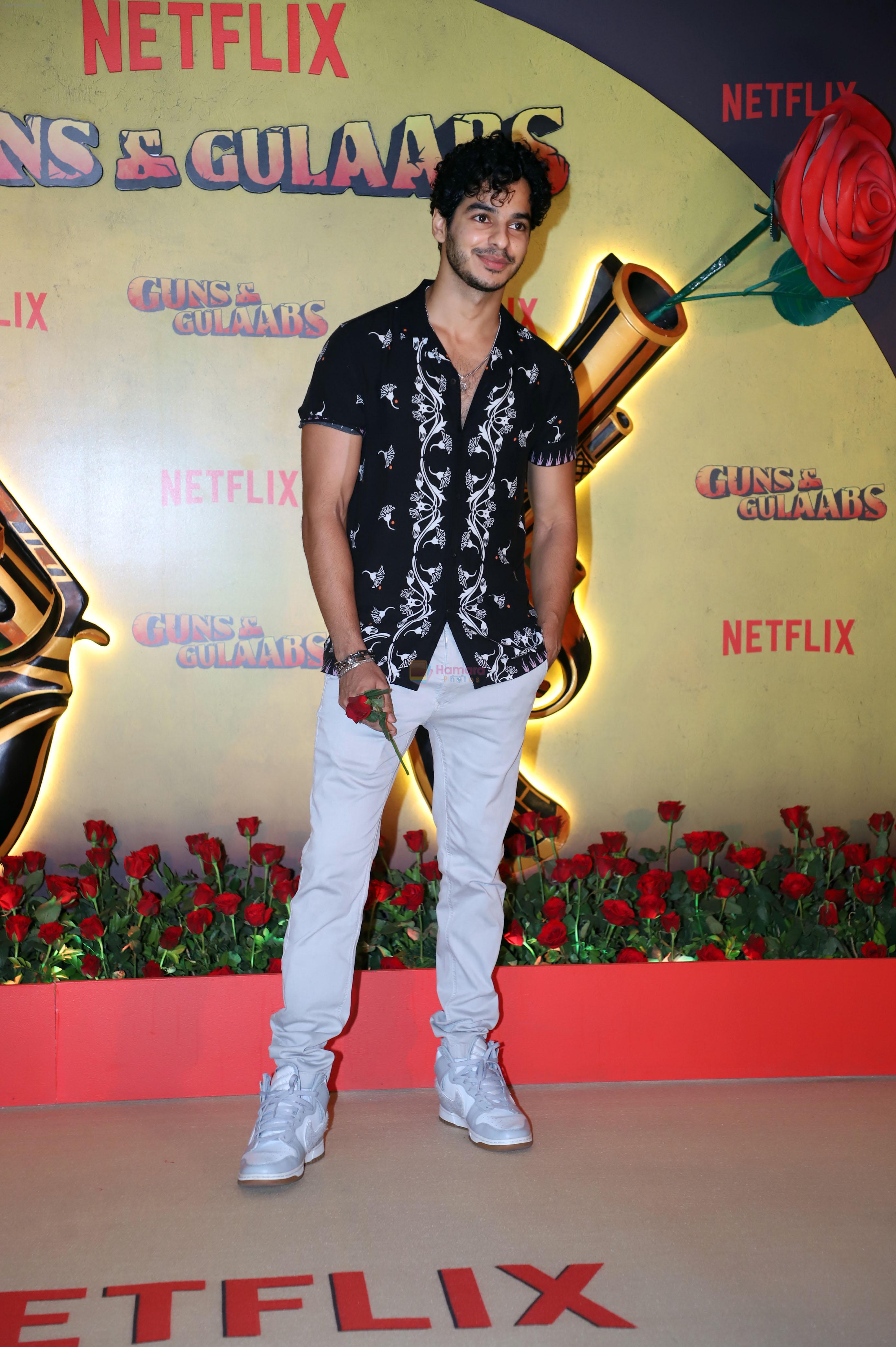 Ishaan Khattar at the premiere of Netflix Web Series Guns and Gulaabs on 16th August 2023