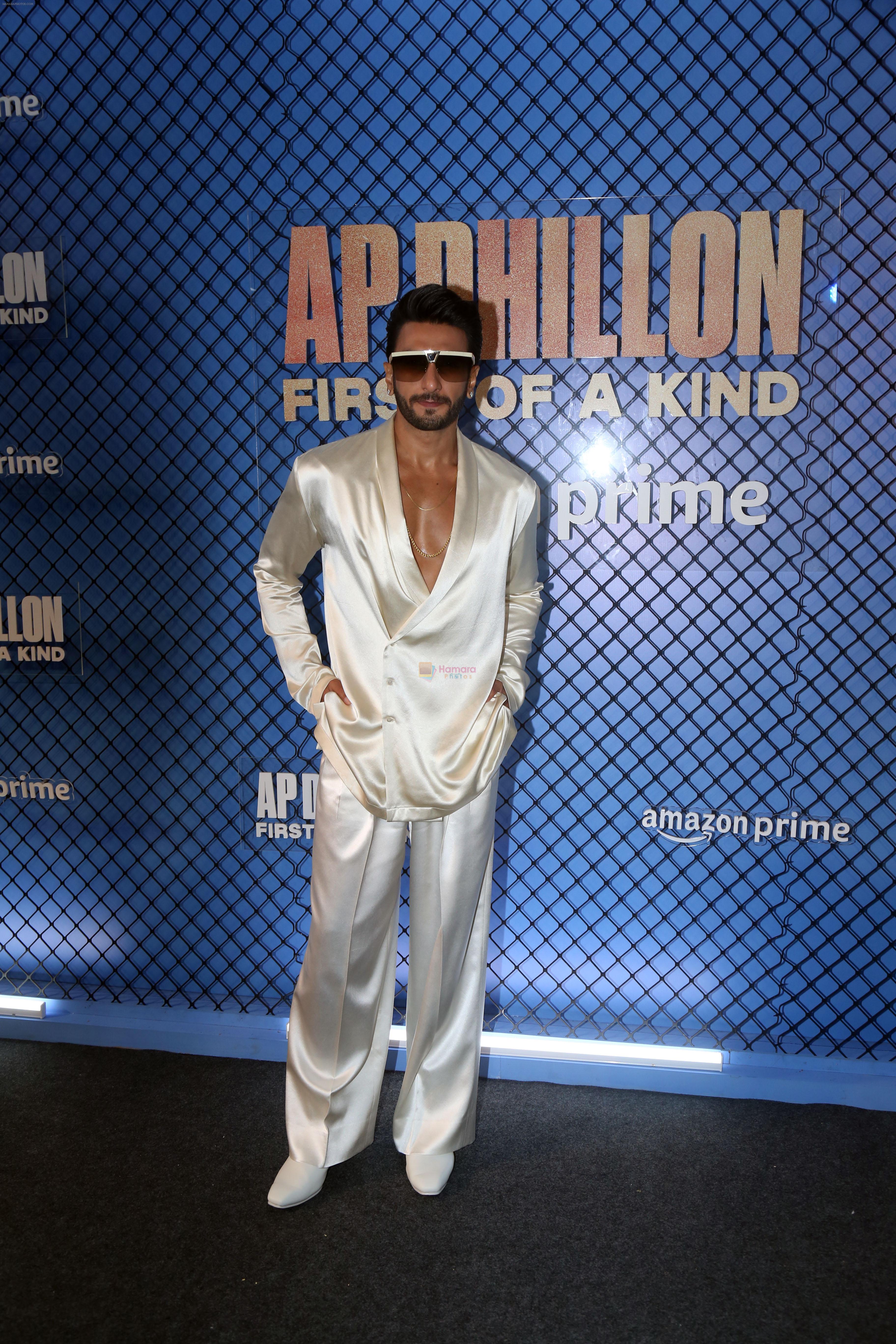 Ranveer Singh at the premiere of Docuseries AP Dhillon- First Of A Kind on 16th August 2023