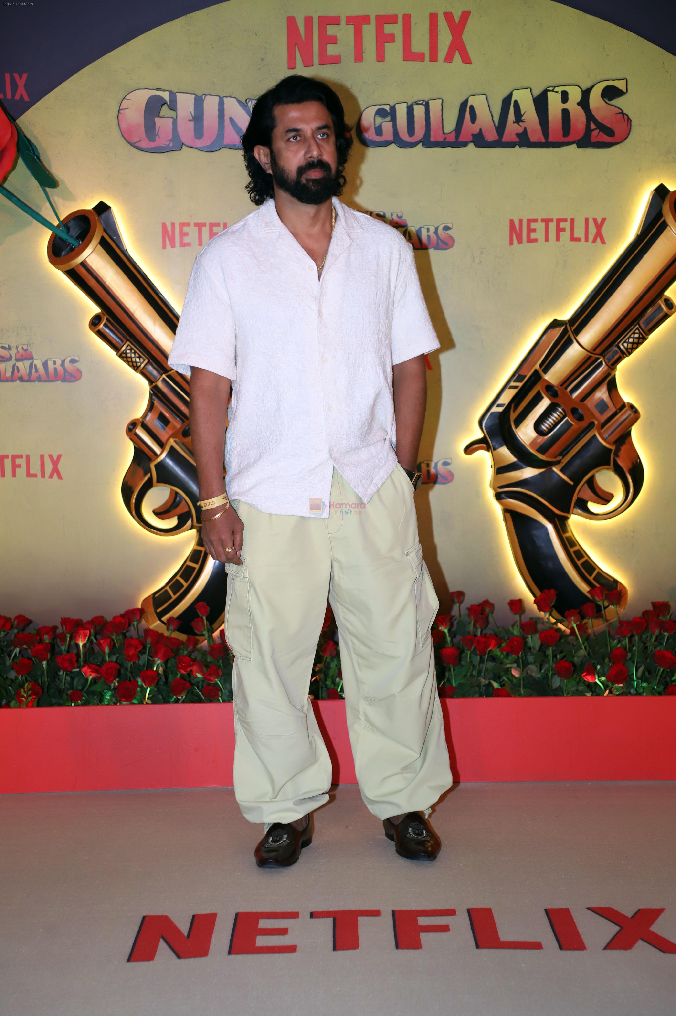Nilesh Divekar at the premiere of Netflix Web Series Guns and Gulaabs on 16th August 2023