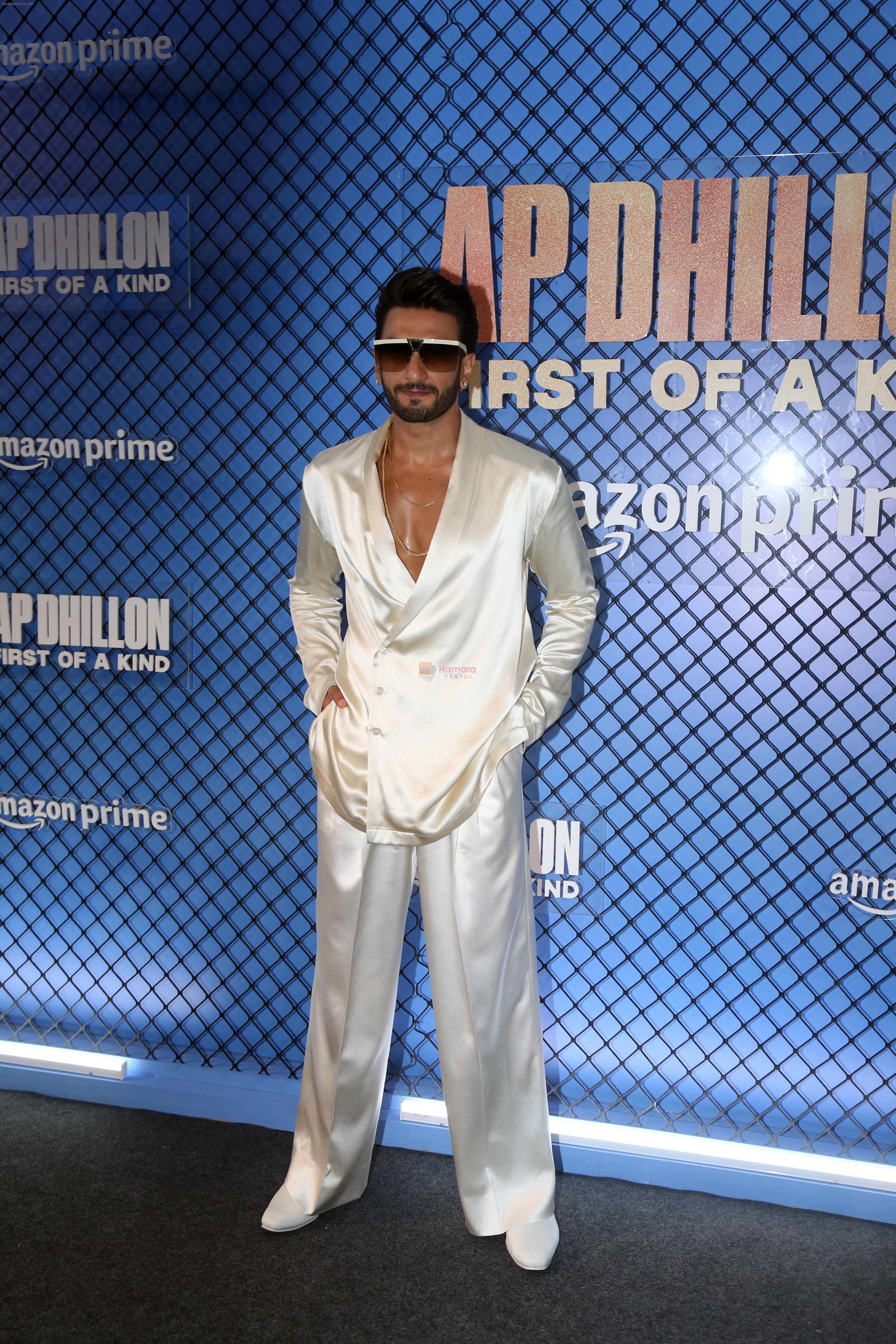 Ranveer Singh at the premiere of Docuseries AP Dhillon- First Of A Kind on 16th August 2023