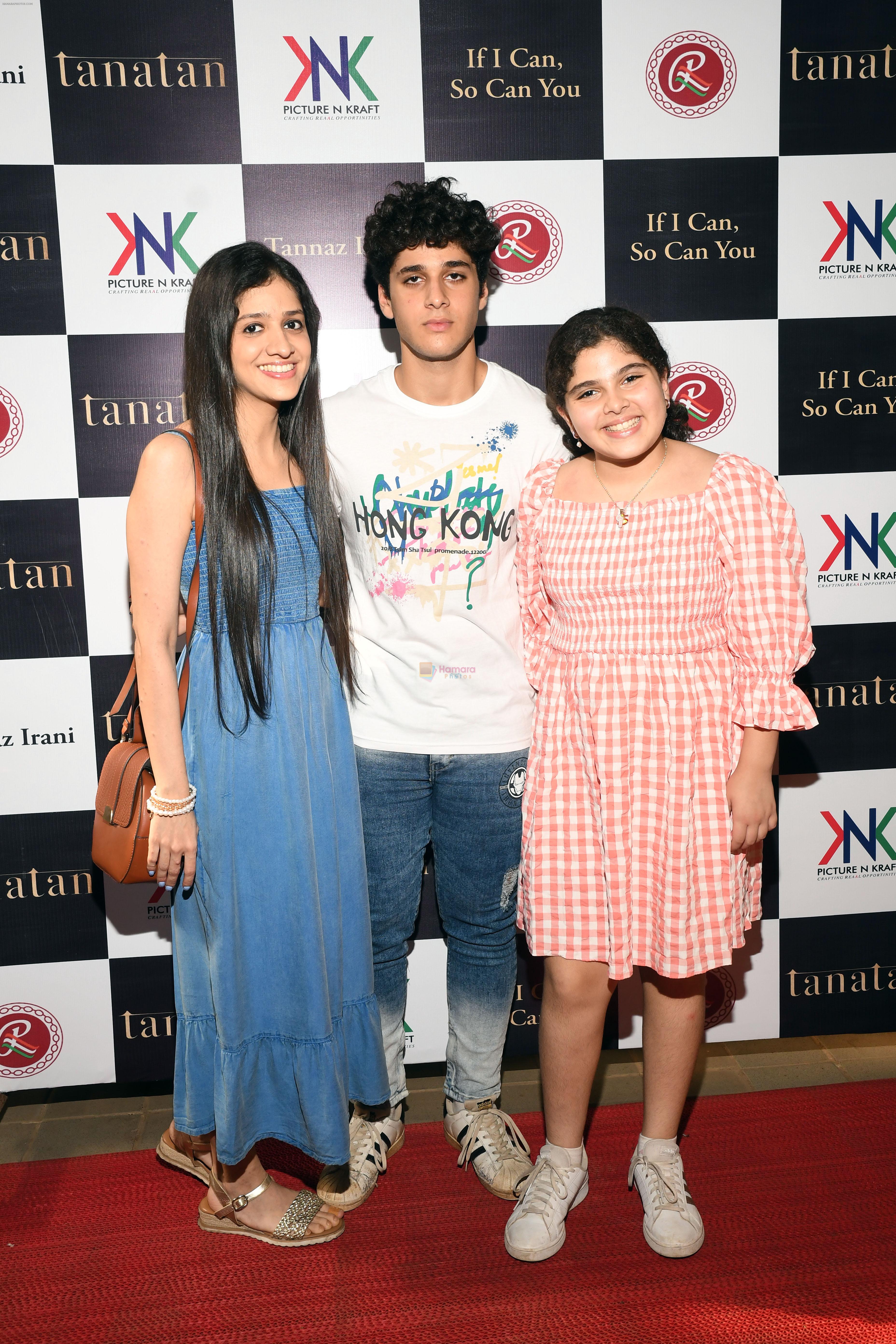 Zara Irani, Zeus Irani, Zianne Currim at the launch of Tannaz Irani Book If I Can So Can You on 17th August 2023