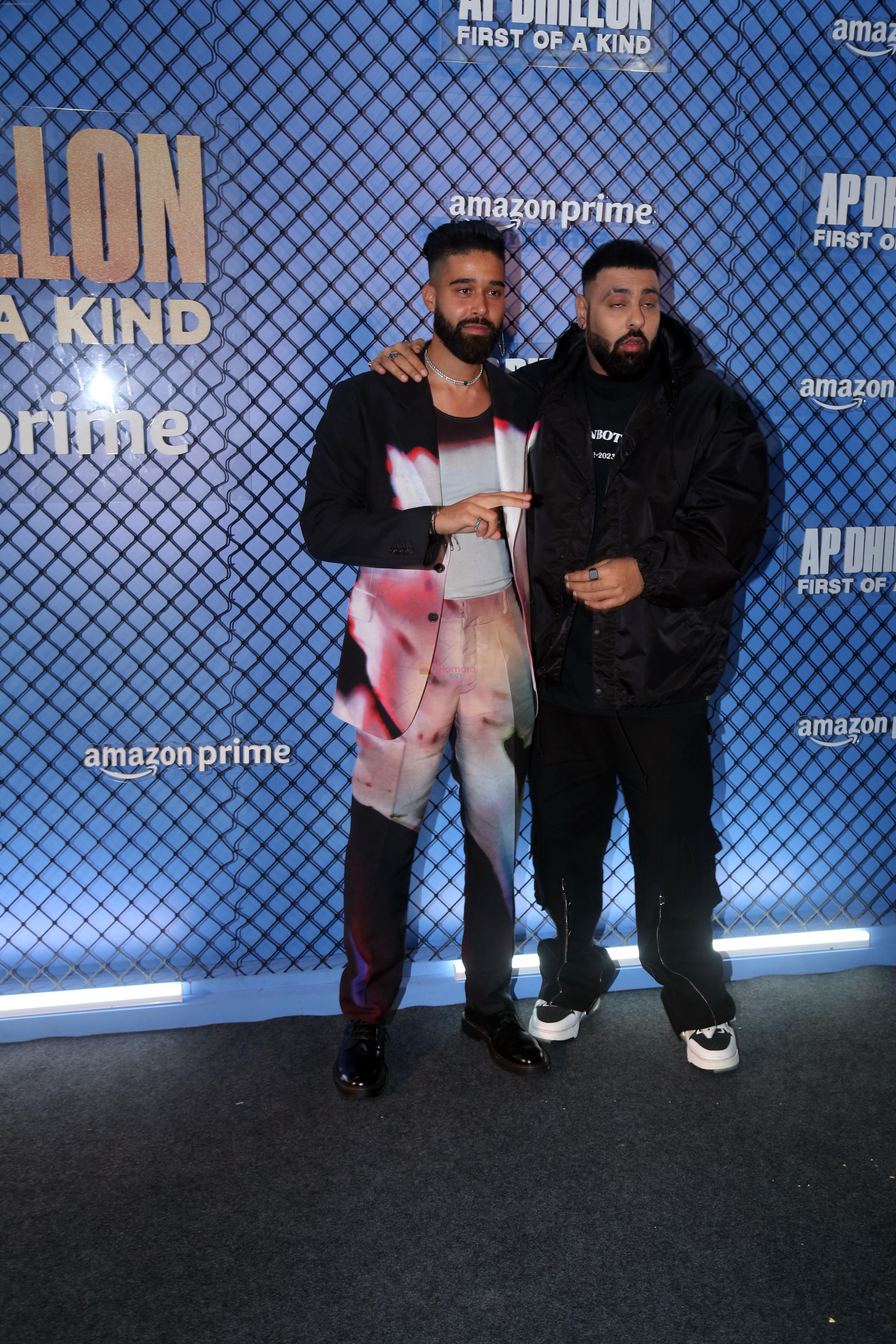 AP Dhillon, Badshah at the premiere of Docuseries AP Dhillon- First Of A Kind on 16th August 2023