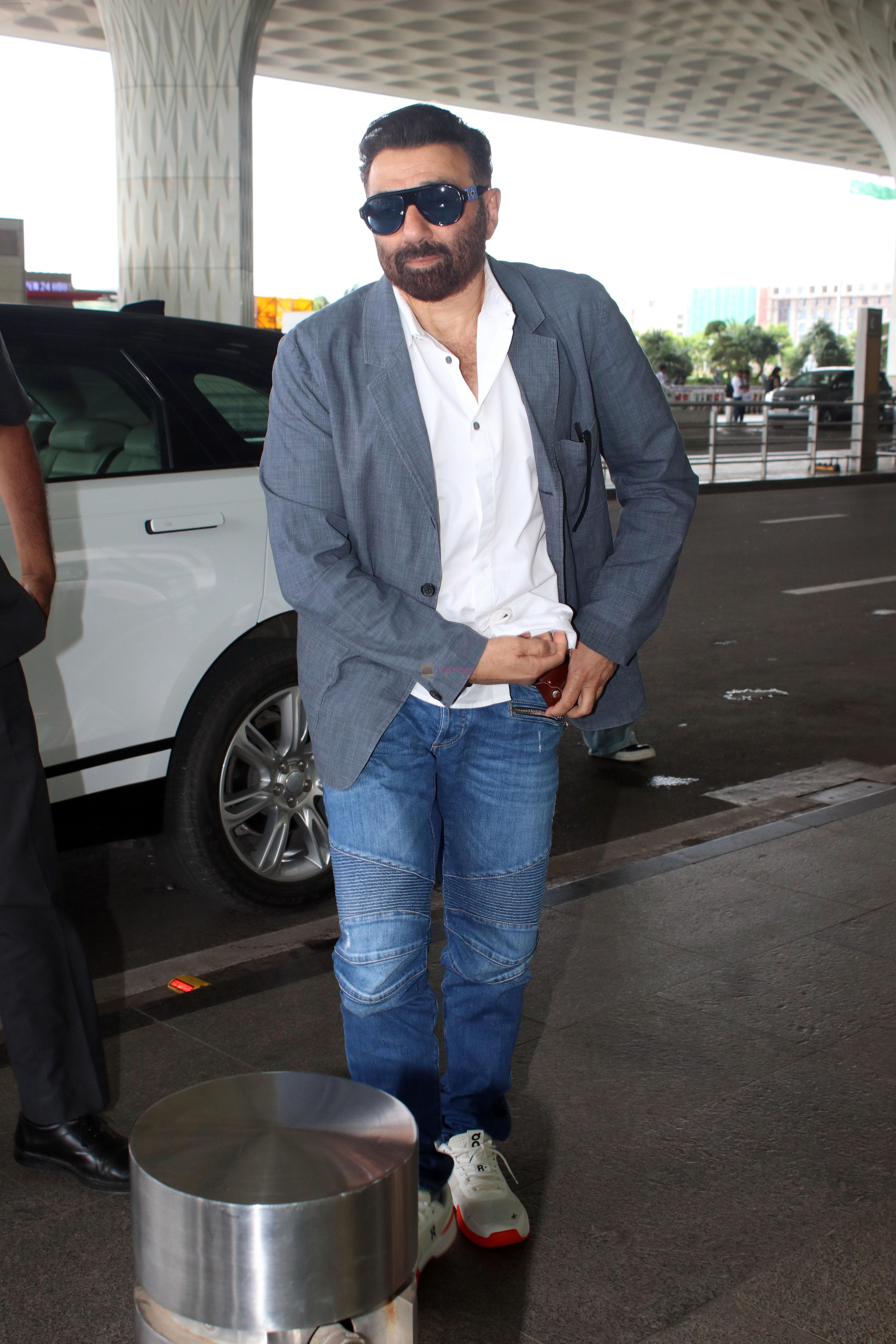 Sunny Deol Spotted At Airport Departure on 18th August 2023