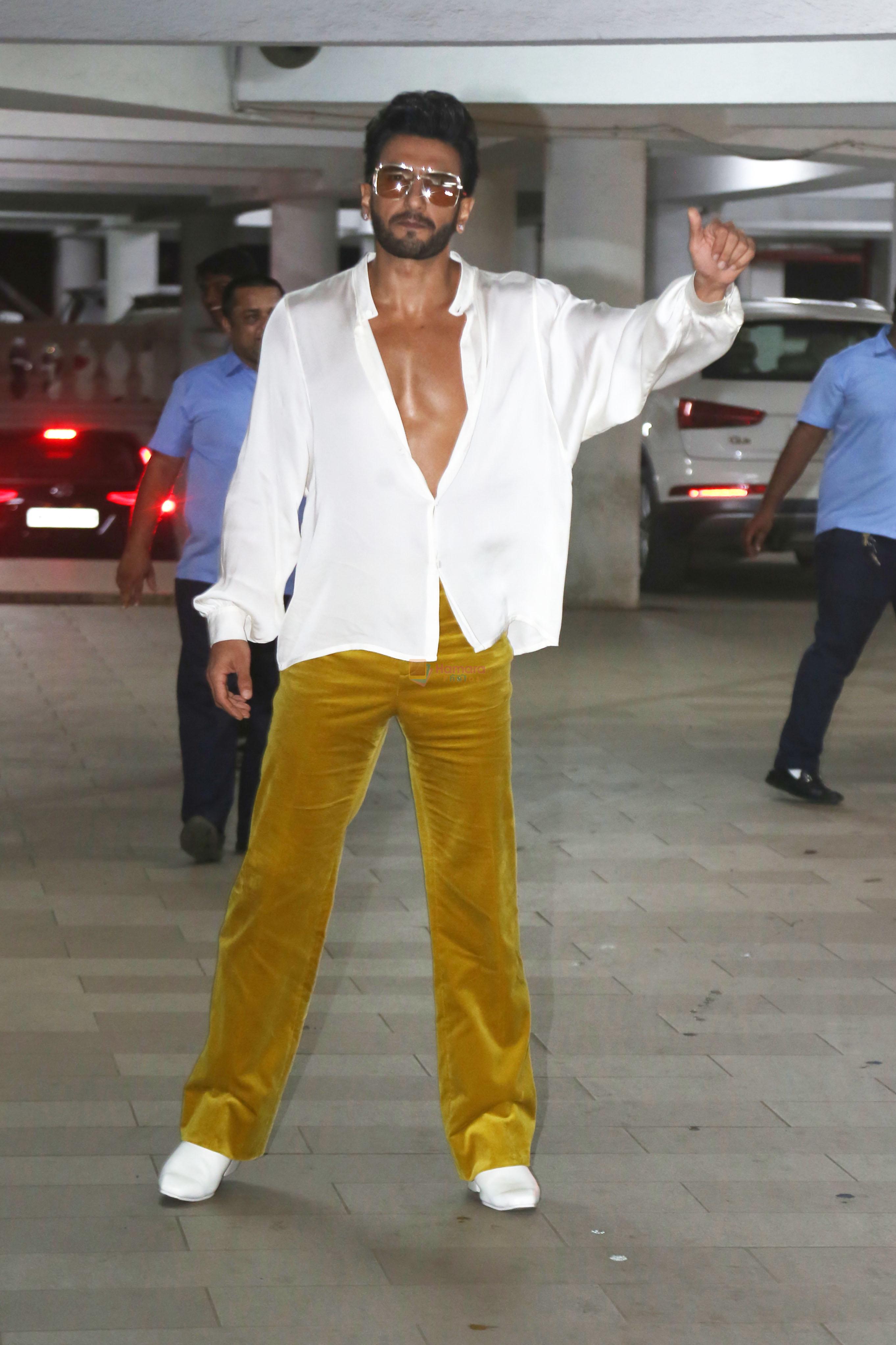 Ranveer Singh attends Ritesh Sidhwani Party at his Residence in Bandra on 18th August 2023