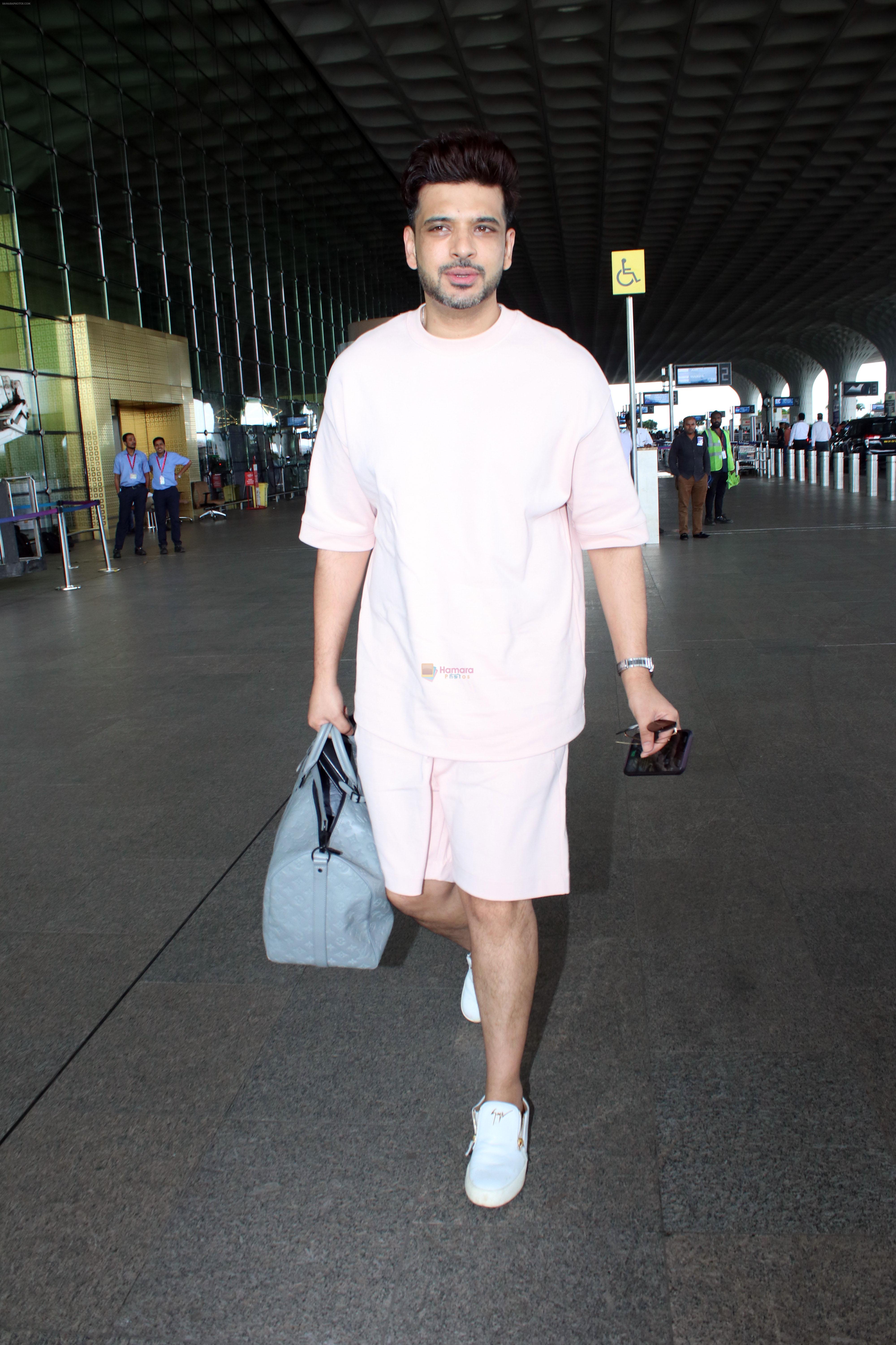 Karan Kundrra Spotted At Airport Departure on 19th August 2023