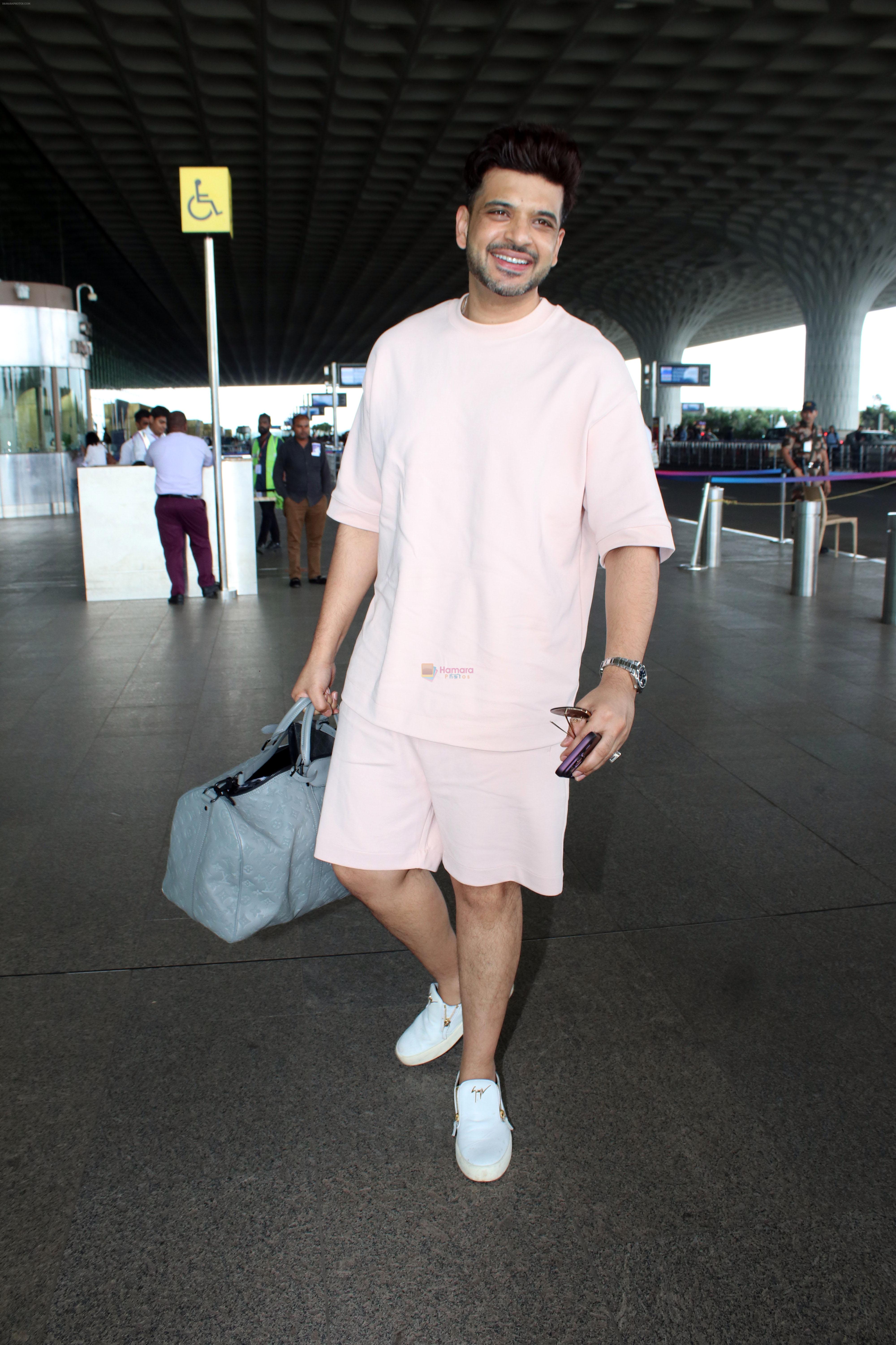 Karan Kundrra Spotted At Airport Departure on 19th August 2023