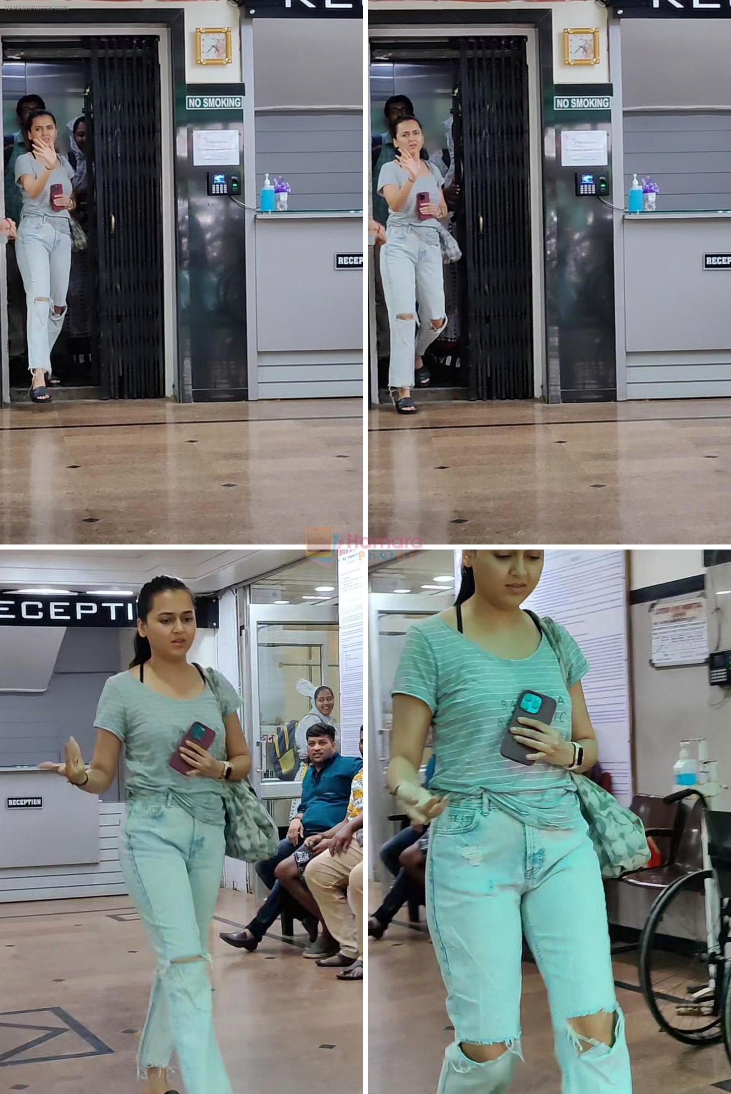 Tejasswi Prakash Snapped Today At Lotus Eye Hospital In Juhu on 19th August 2023