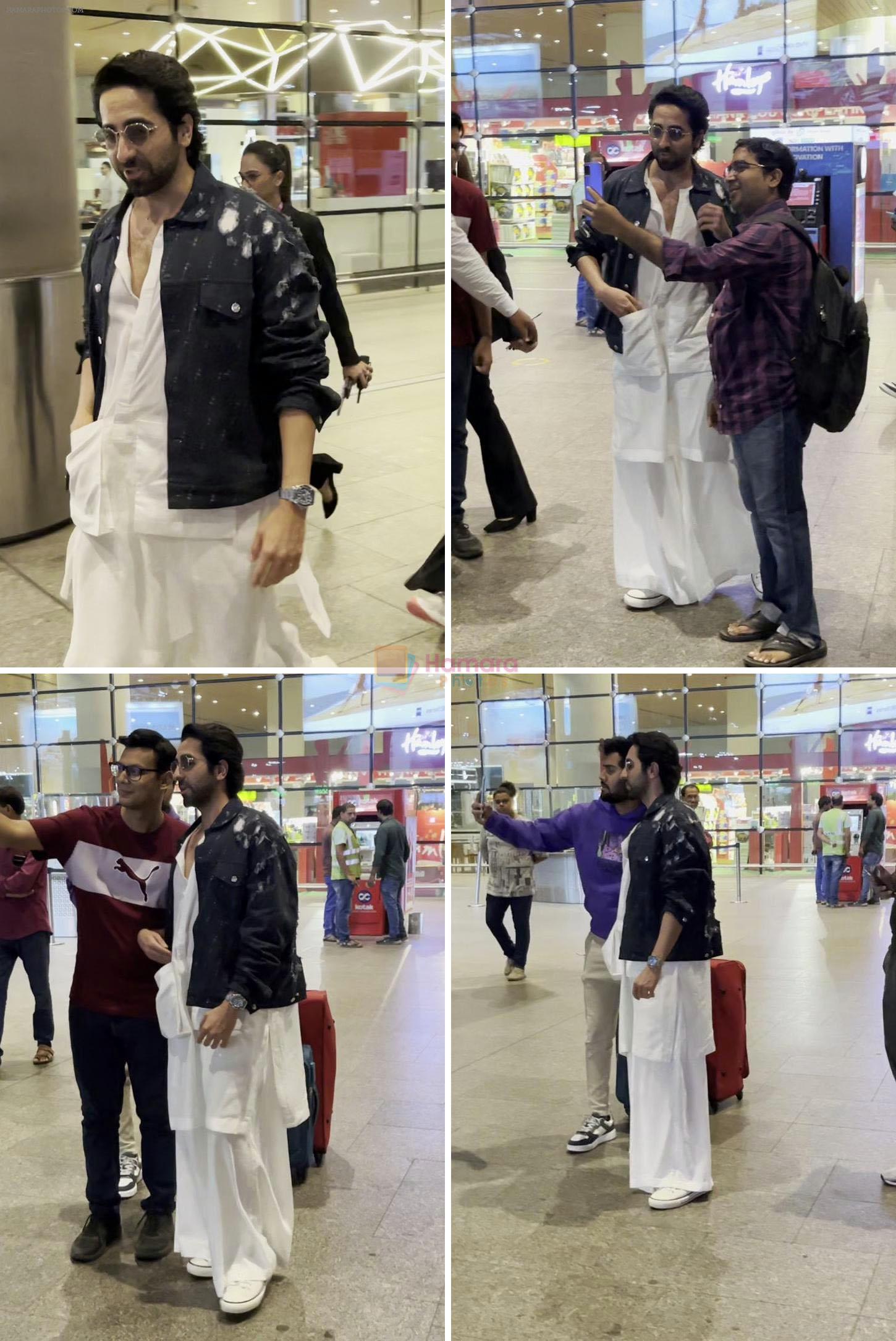 Ayushmann Khurrana Spotted at Airport Arrival on 20th August 2023