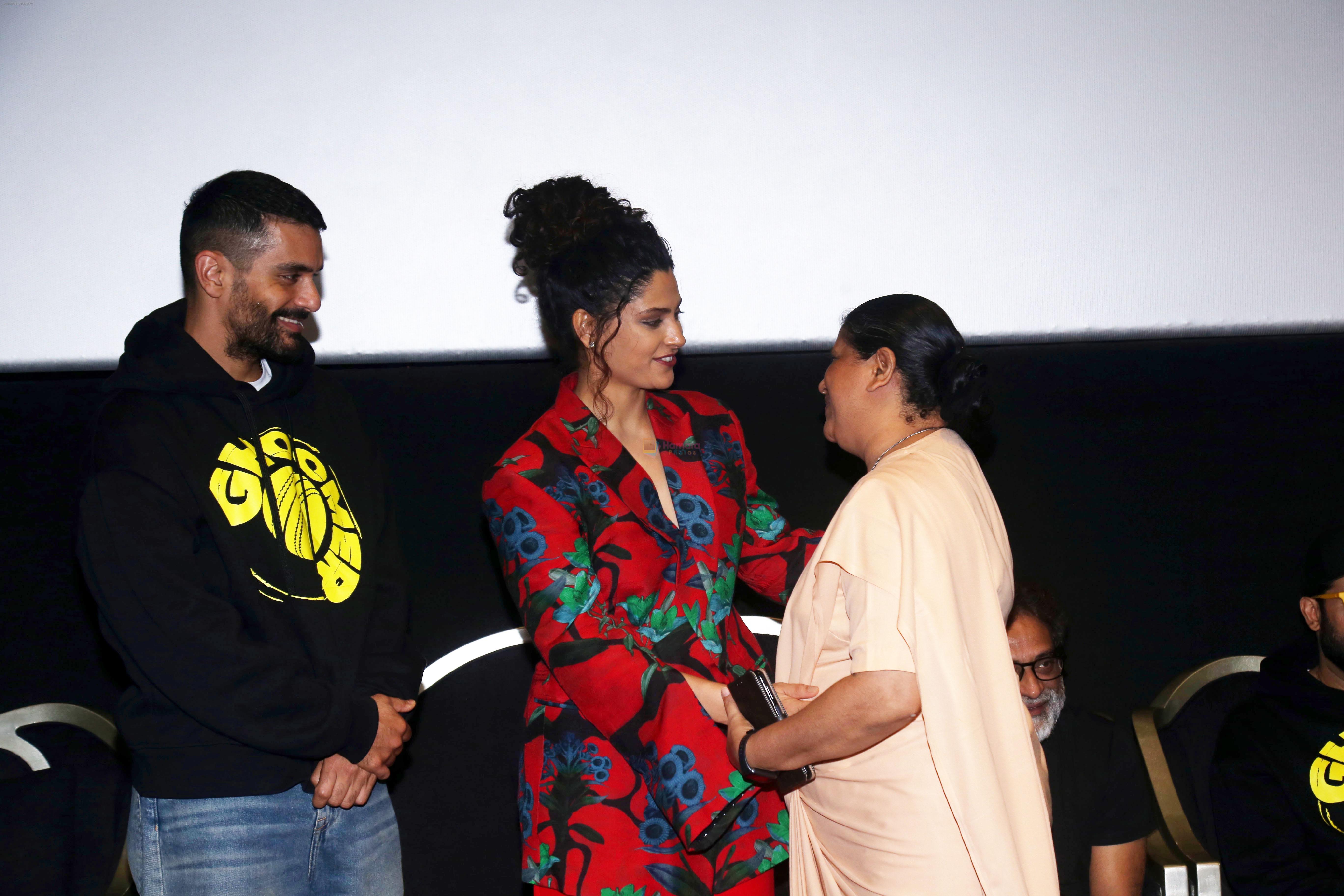 Angad Bedi, Saiyami Kher celebrate Ghoomer release with differently abled kids at PVR Le Reve in Bandra on 21st August 2023