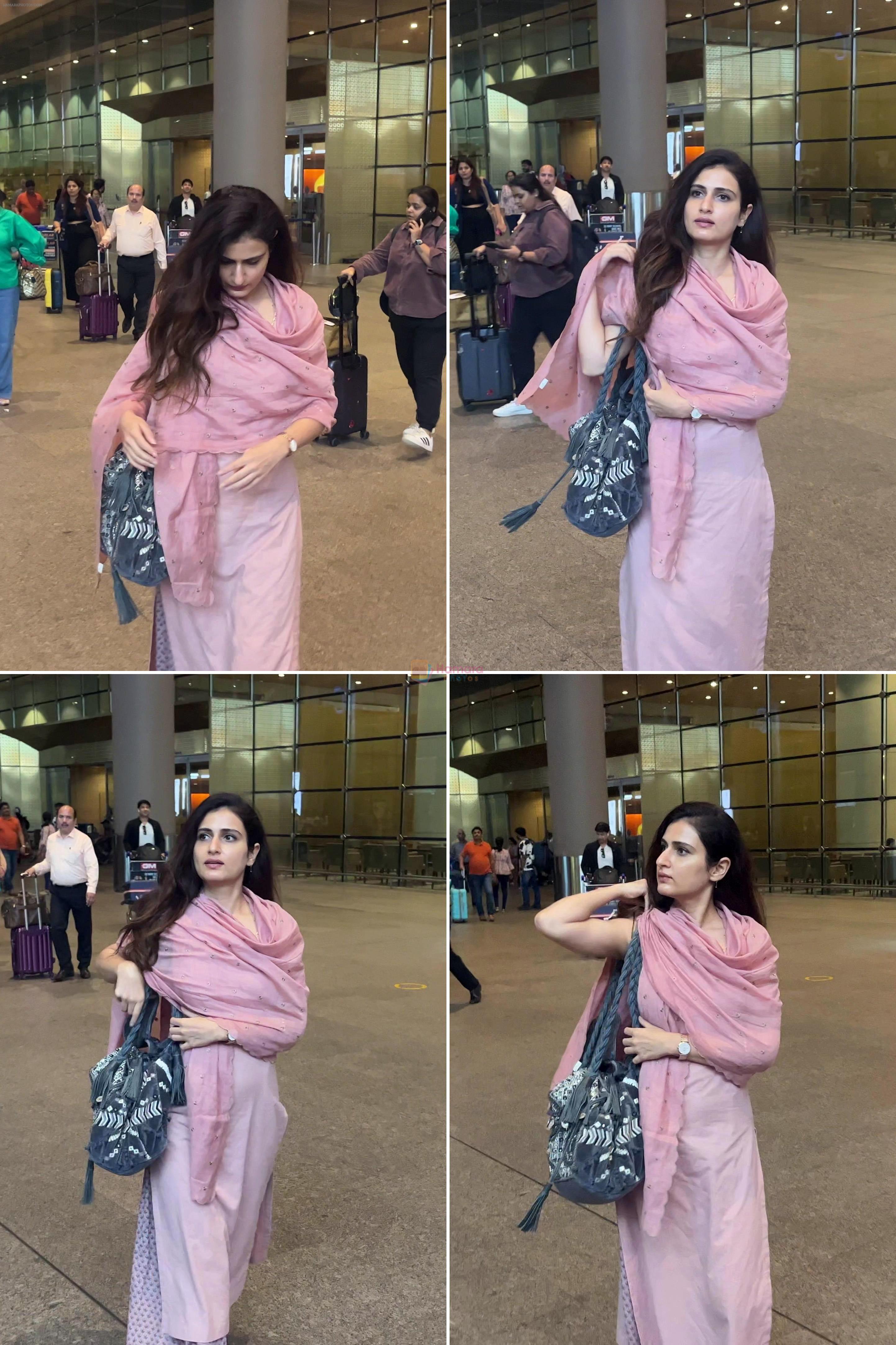 Fatima Sana Shaikh Returns Mumbai Spotted at Airport on 21st August 2023
