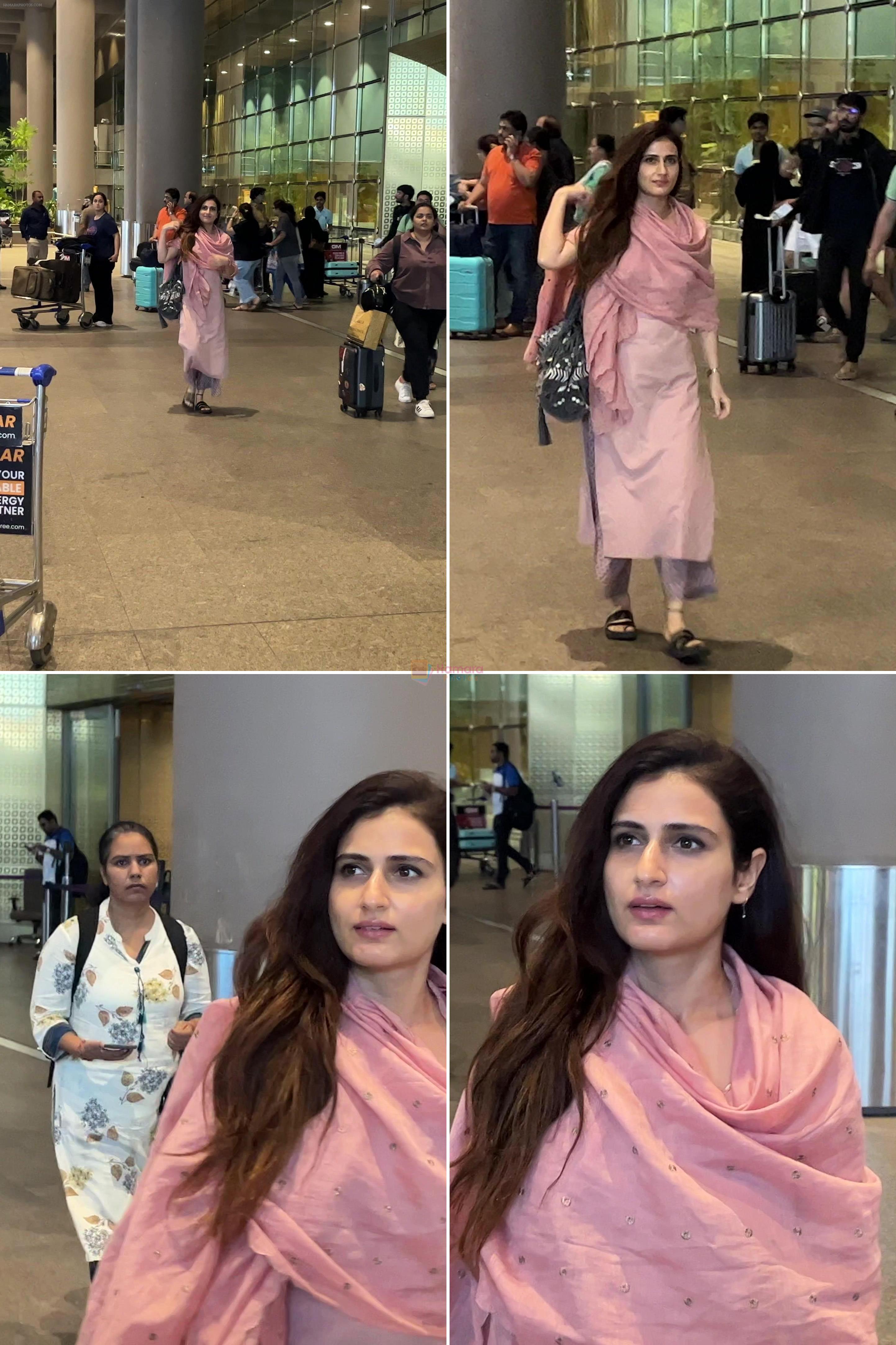 Fatima Sana Shaikh Returns Mumbai Spotted at Airport on 21st August 2023