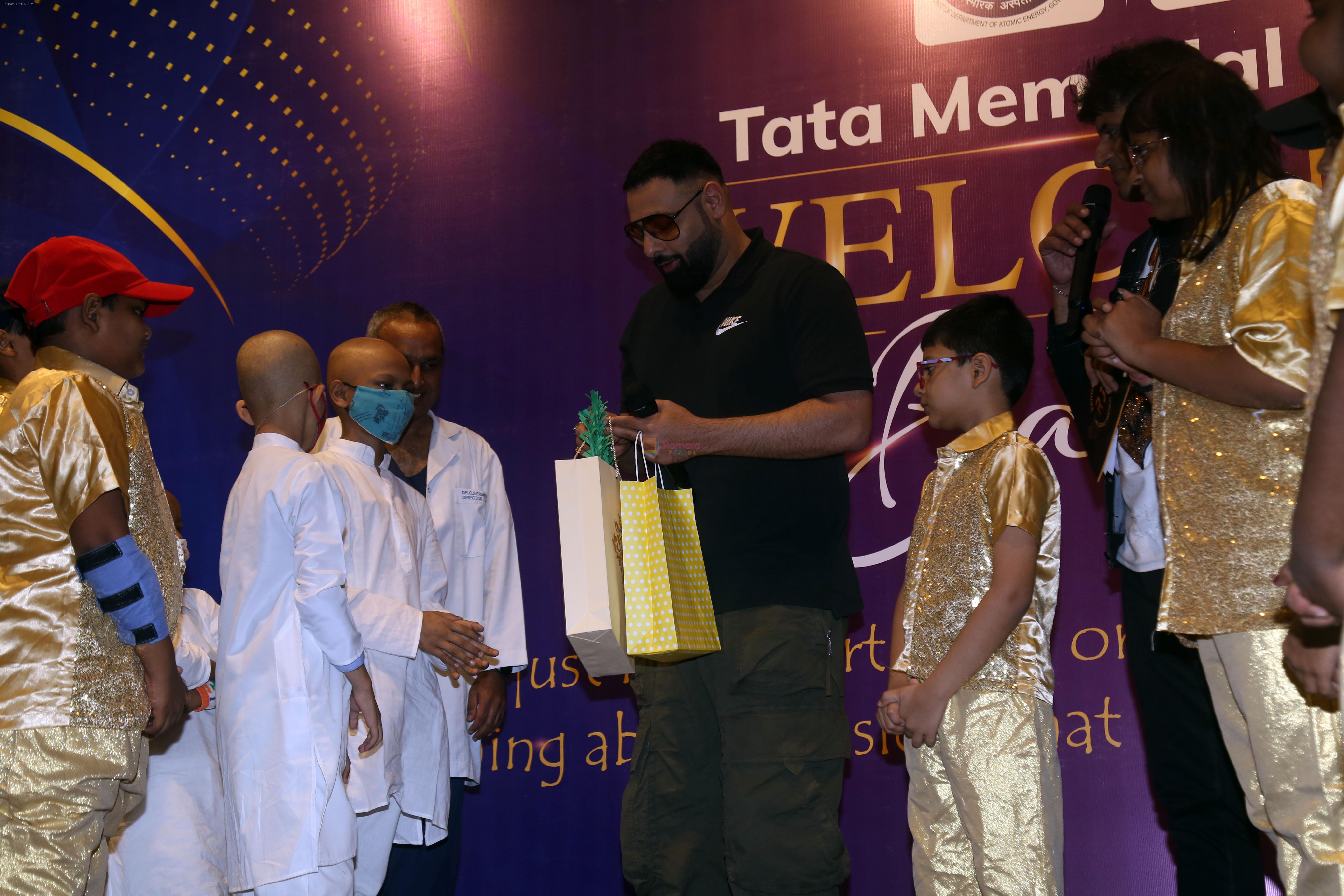 Rapper Badshah performs for children at the The Tata Memorial Hospital on 23rd August 2023