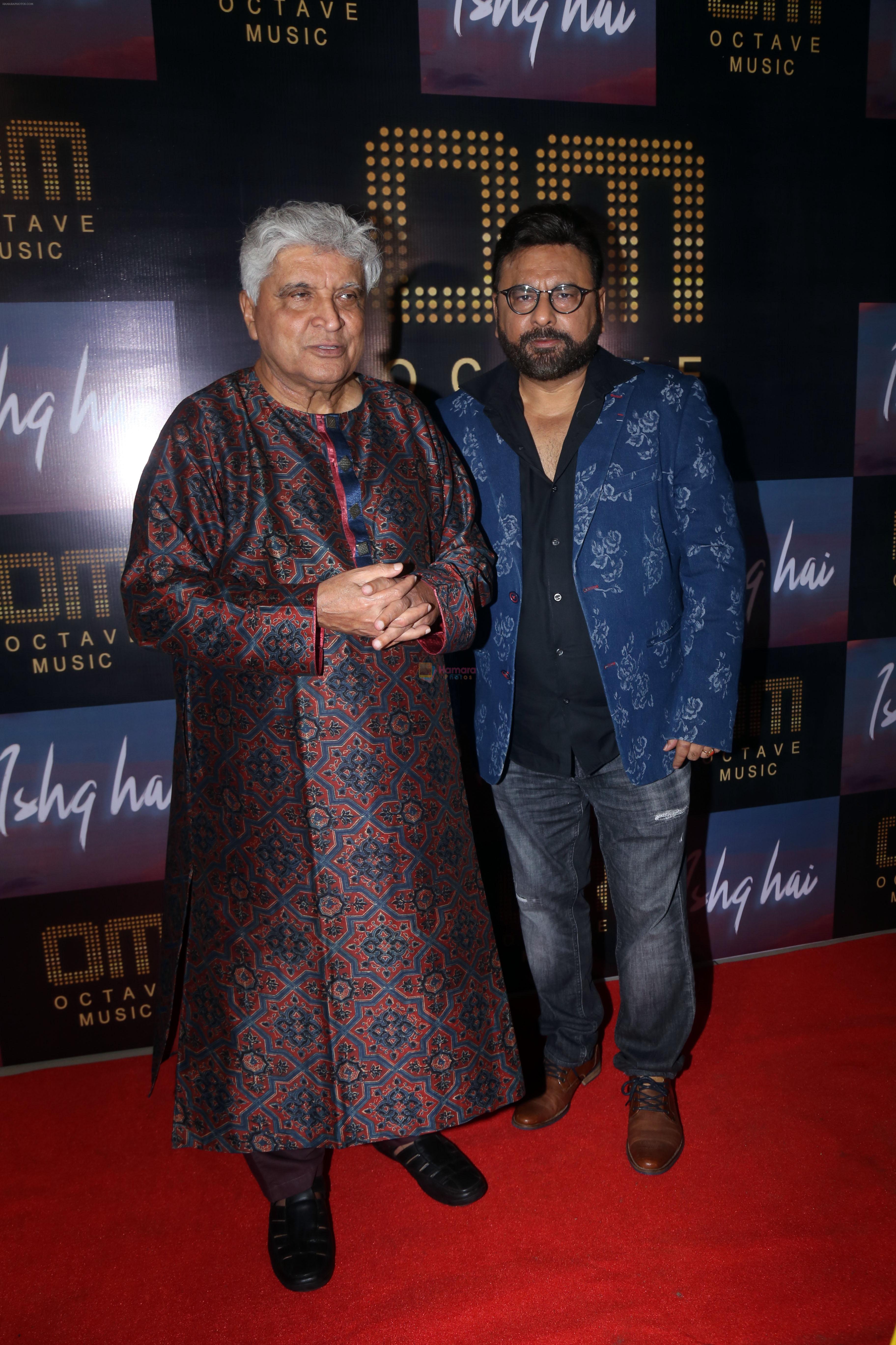 Javed Akhtar, Neeraj Mishra at the Launch of Octave Music and Ishq Hai Song on 22nd August 2023