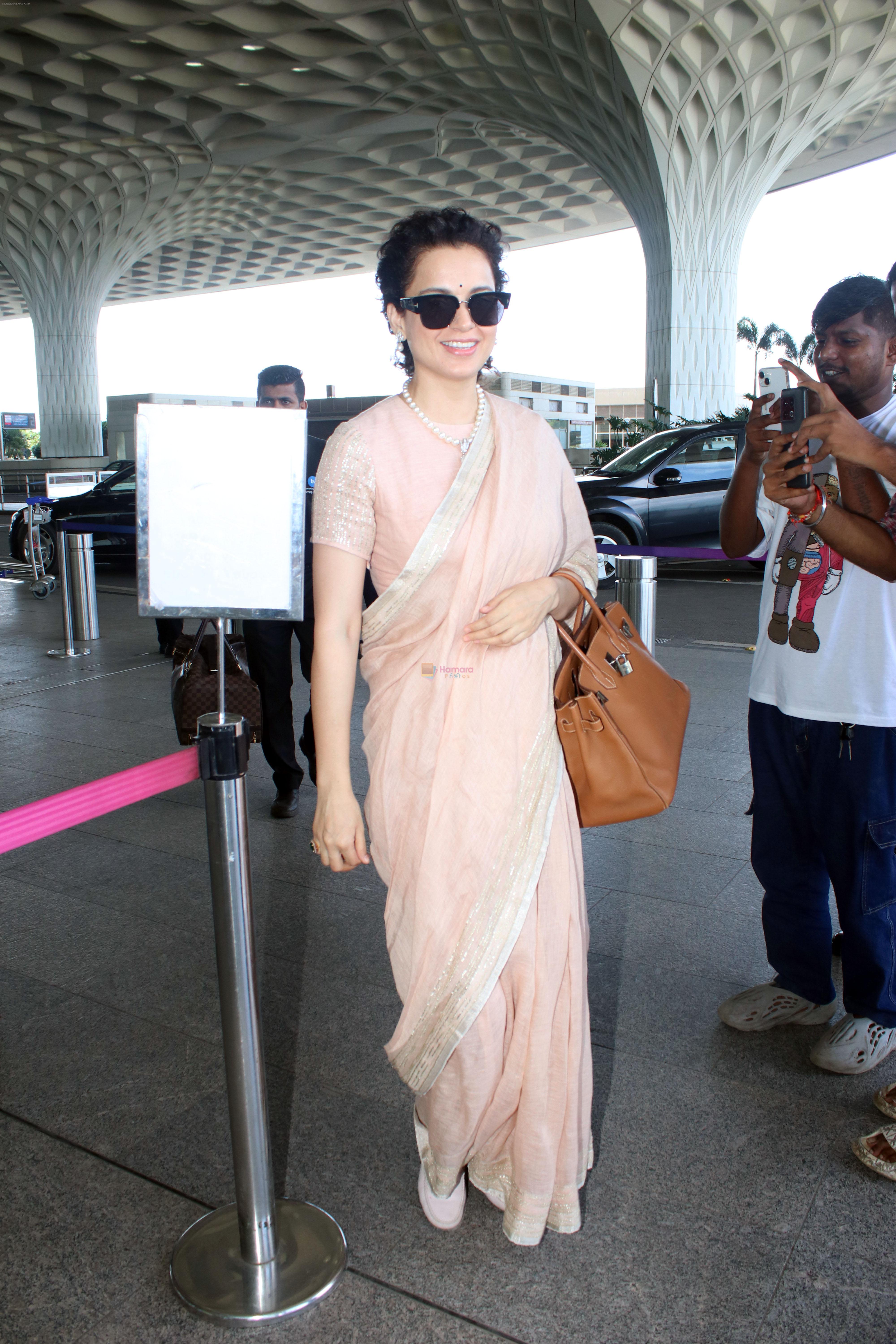Kangana Ranaut Spotted At Airport Departure on 24th August 2023