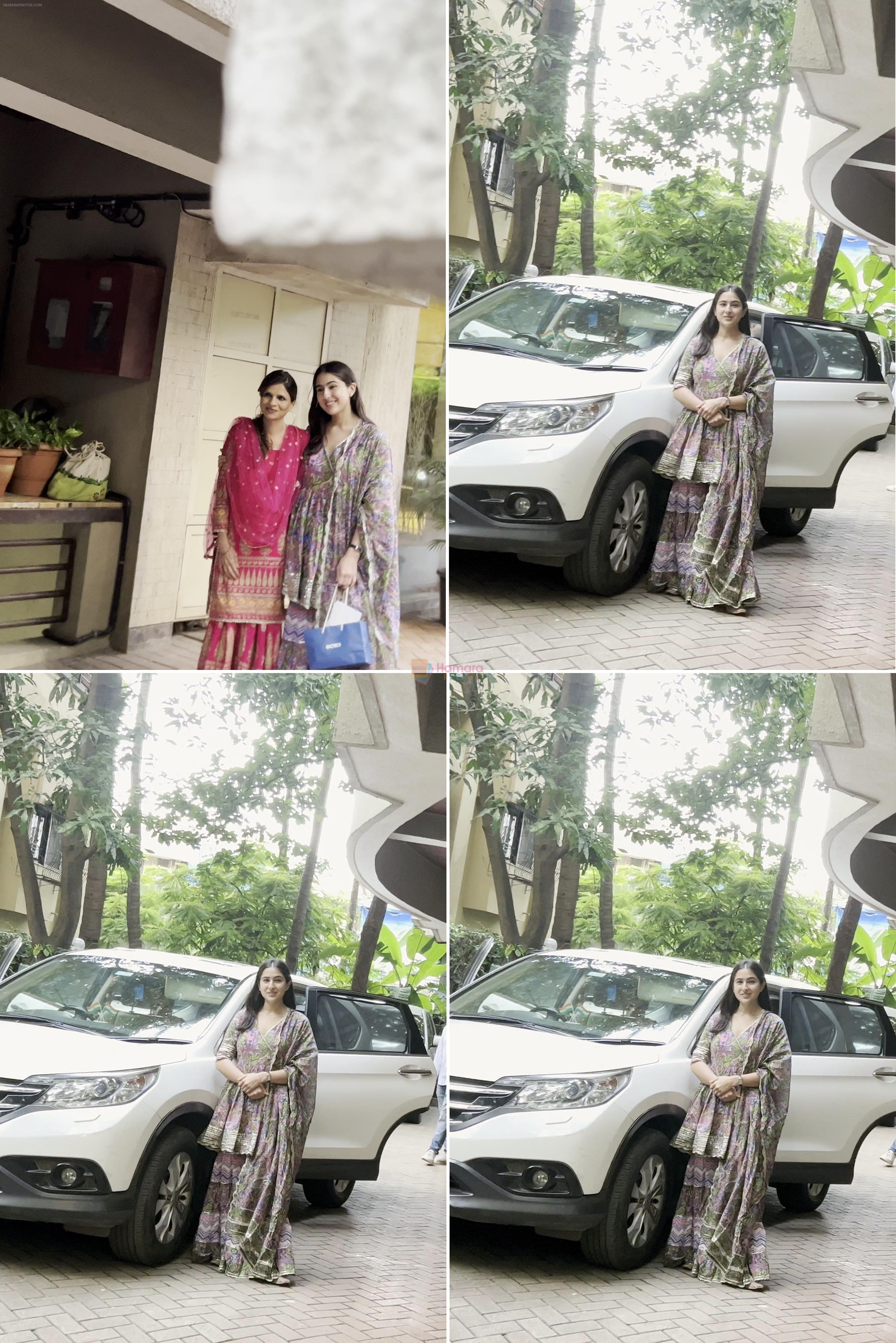 Sara Ali Khan spotted at her residence on 30th August 2023