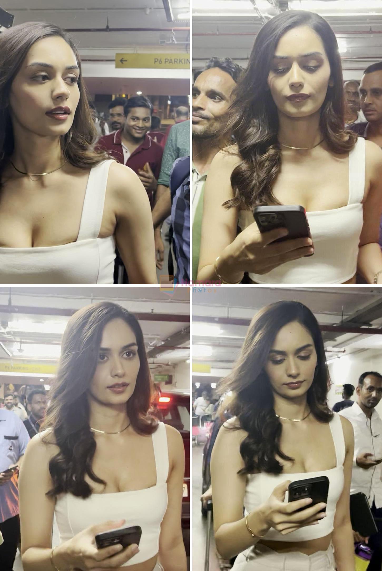 Manushi Chillar Spotted At Airport Arrival on 31st August 2023