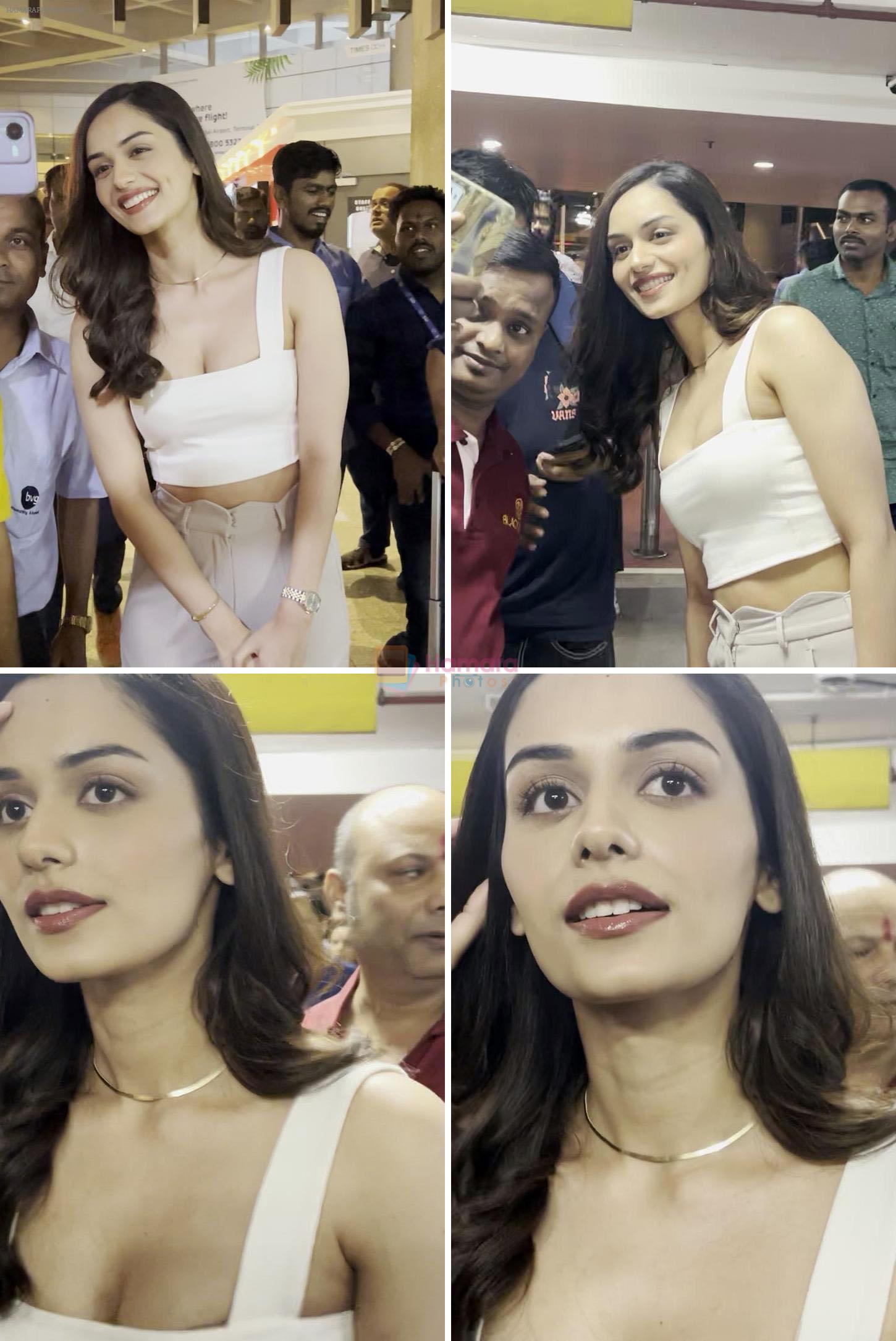 Manushi Chillar Spotted At Airport Arrival on 31st August 2023