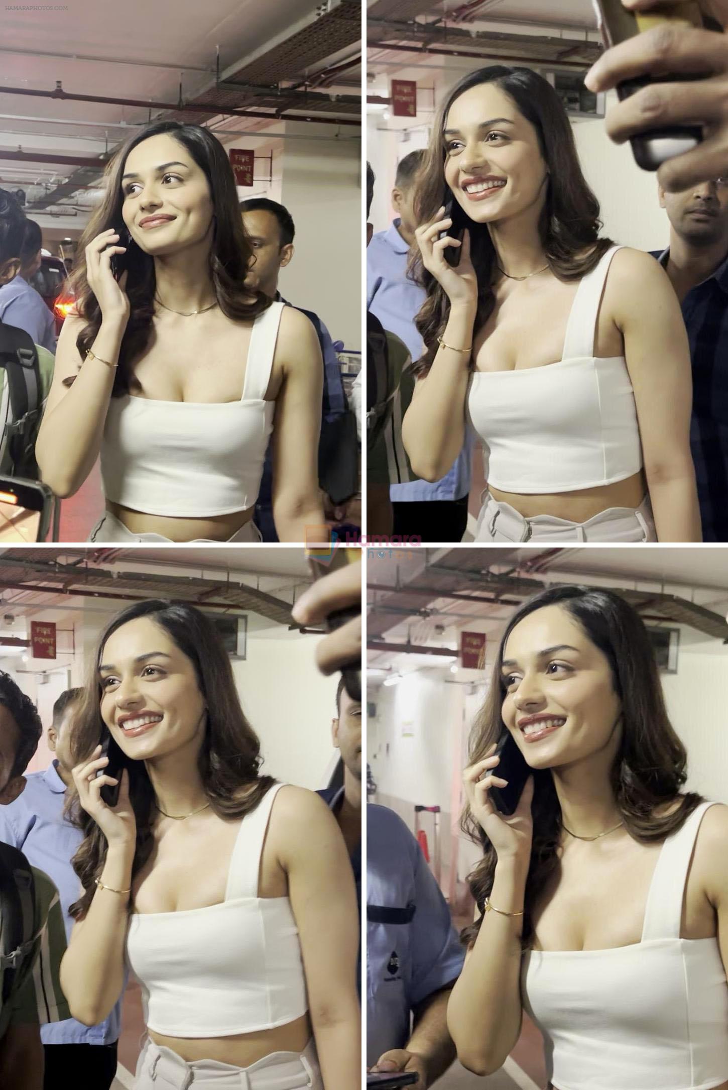 Manushi Chillar Spotted At Airport Arrival on 31st August 2023