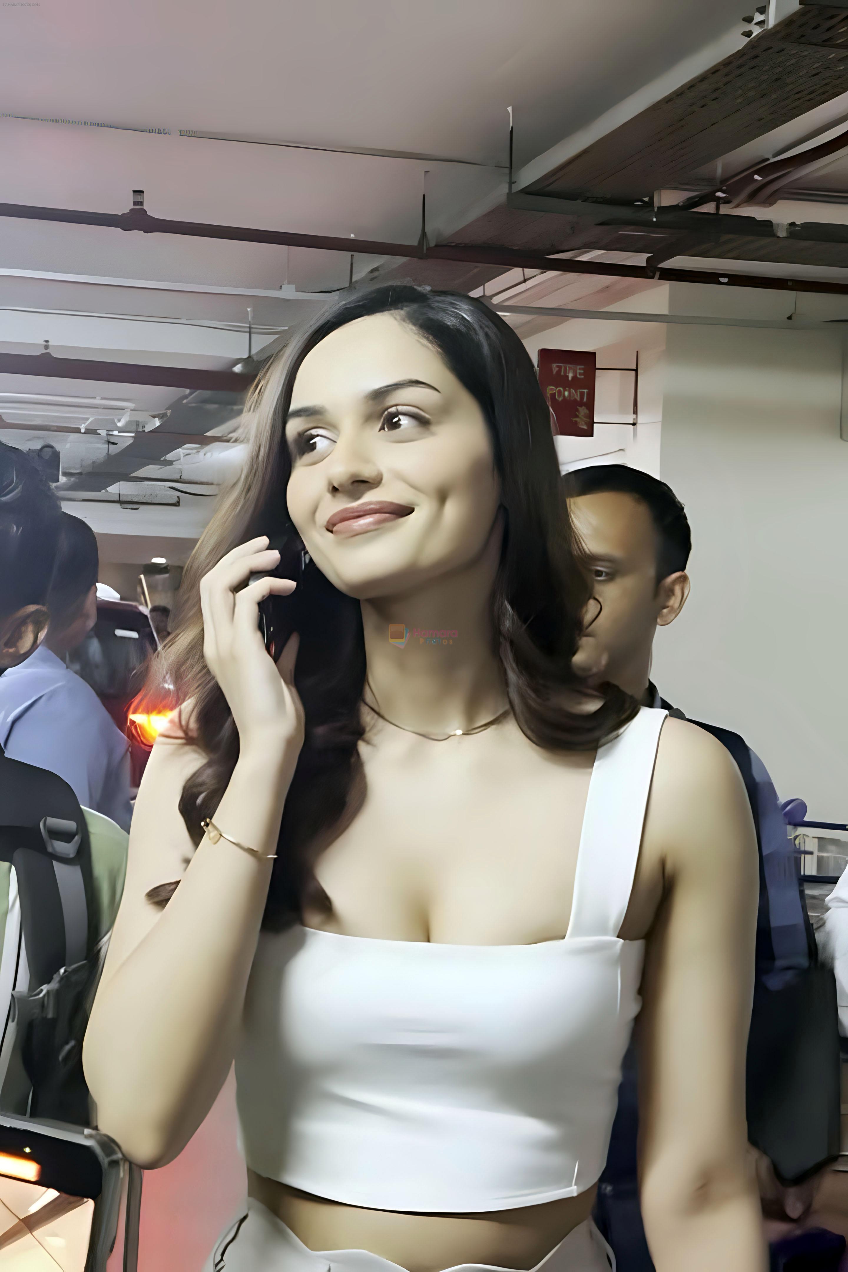 Manushi Chillar Spotted At Airport Arrival on 31st August 2023