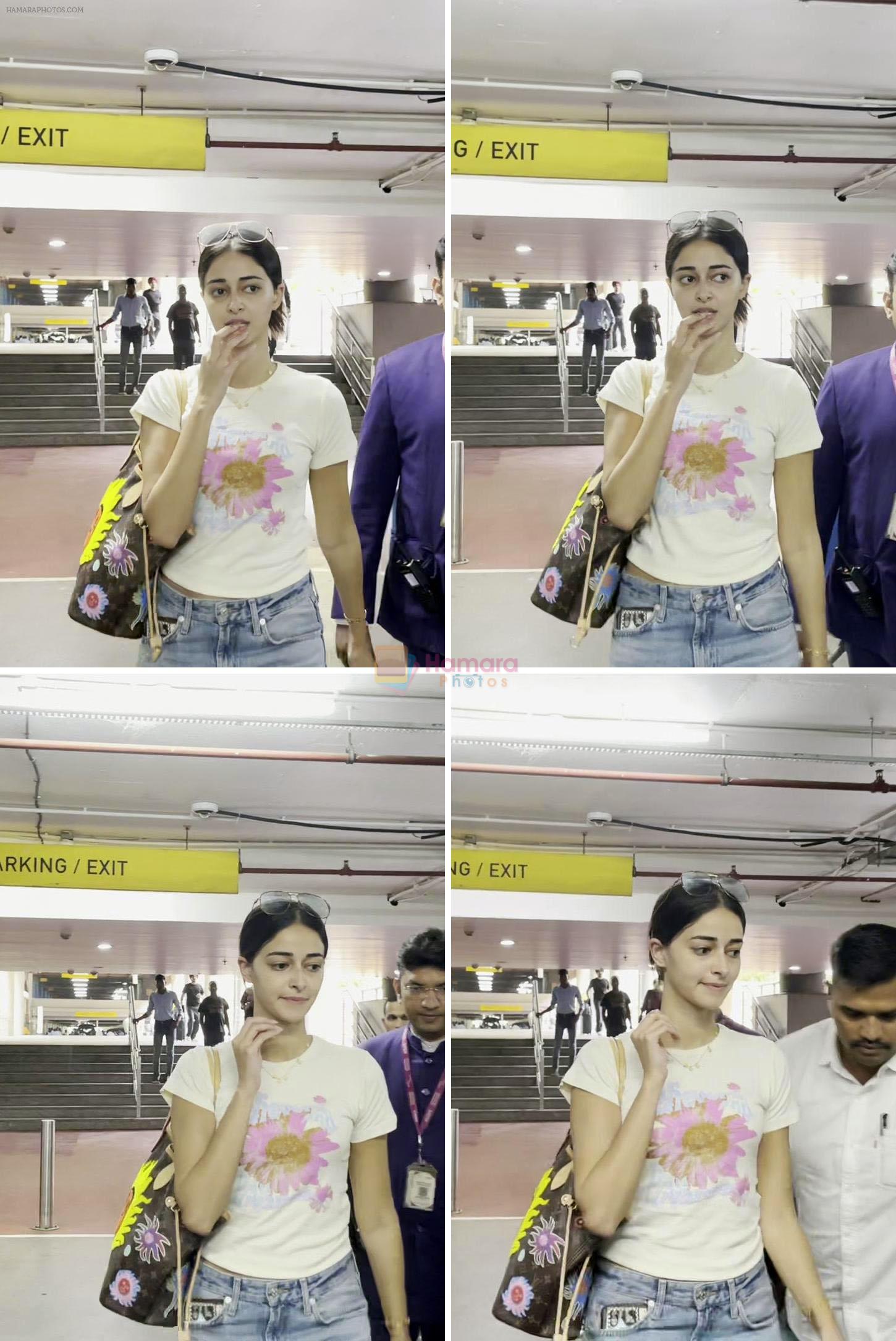 Ananya Panday Spotted At Airport on 1st September 2023