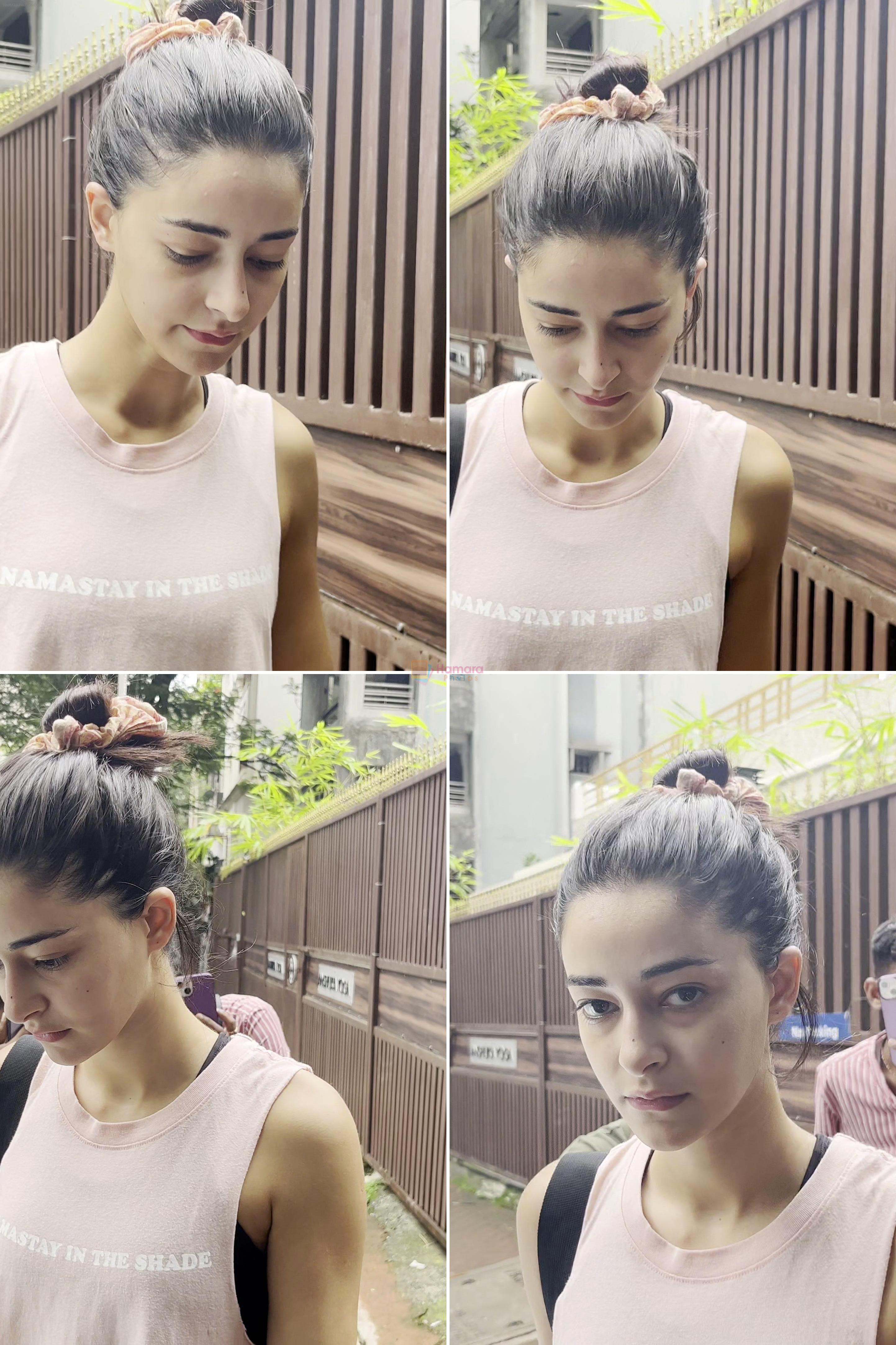 Ananya Panday spotted at yoga class in Khar on 2nd September 2023