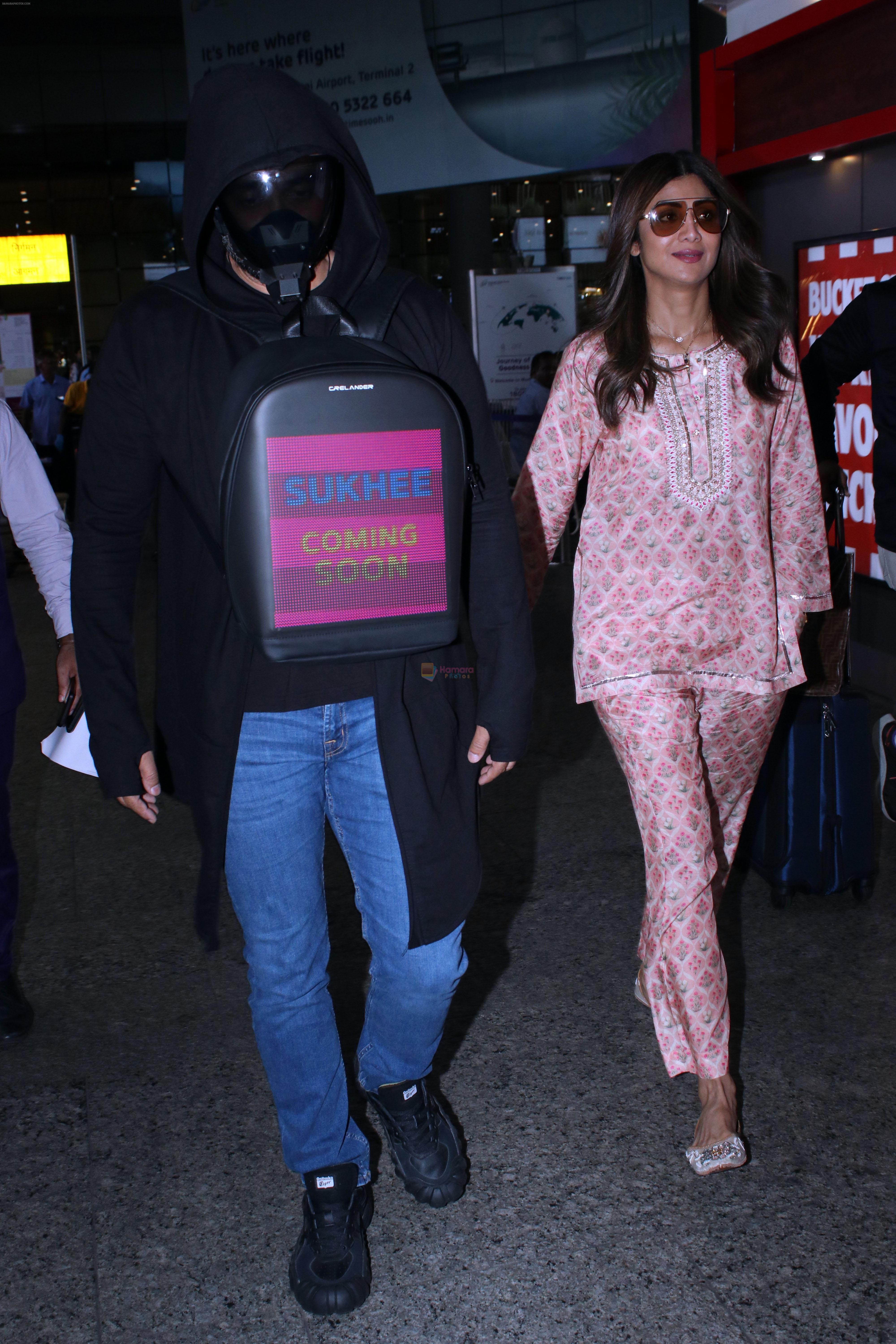 Shilpa Shetty, Raj Kundra spotted at Airport Arrival on 2nd September 2023