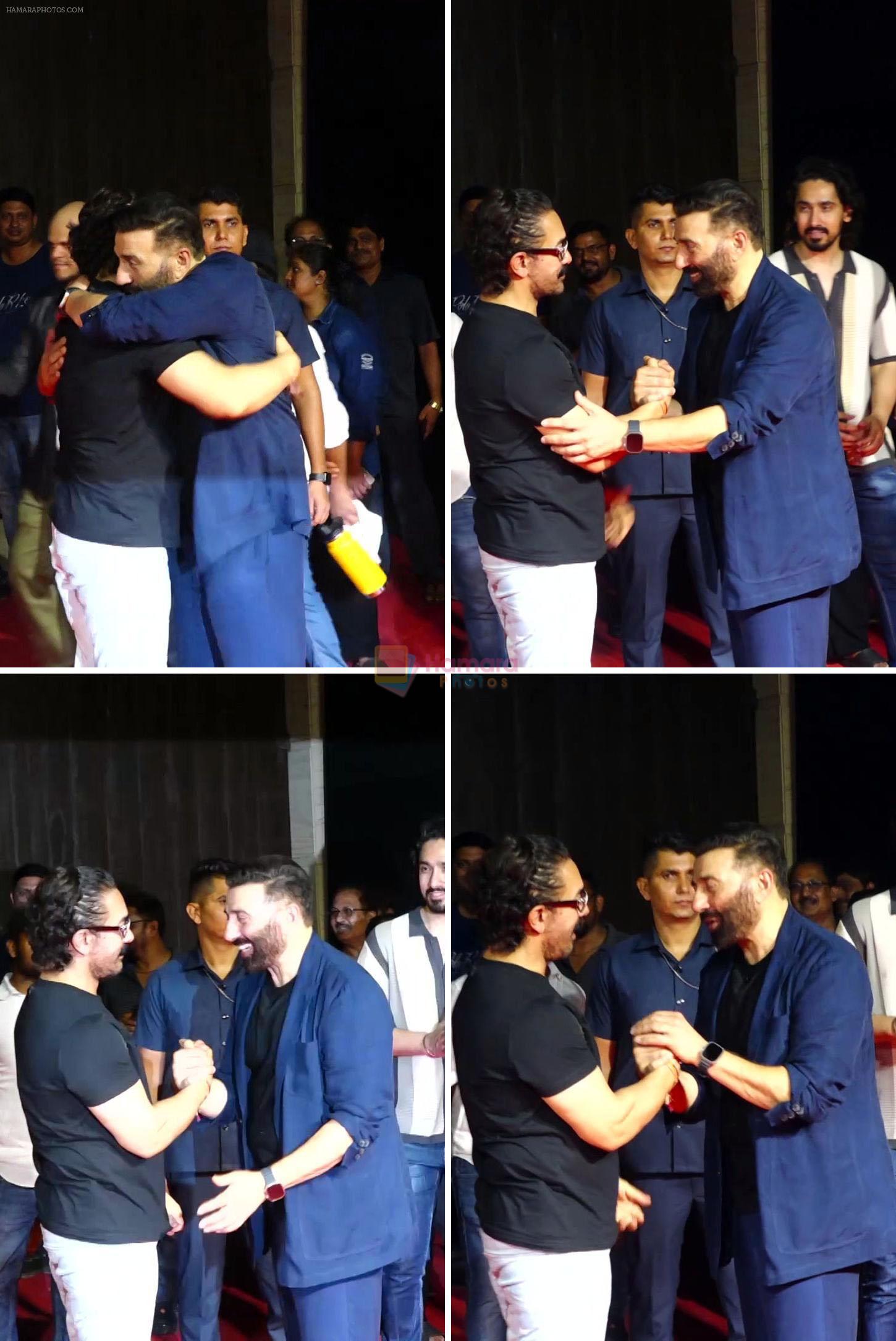 Shah Rukh Khan, Sunny Deol at Gadar 2 Success Party on 2nd Sept 2023