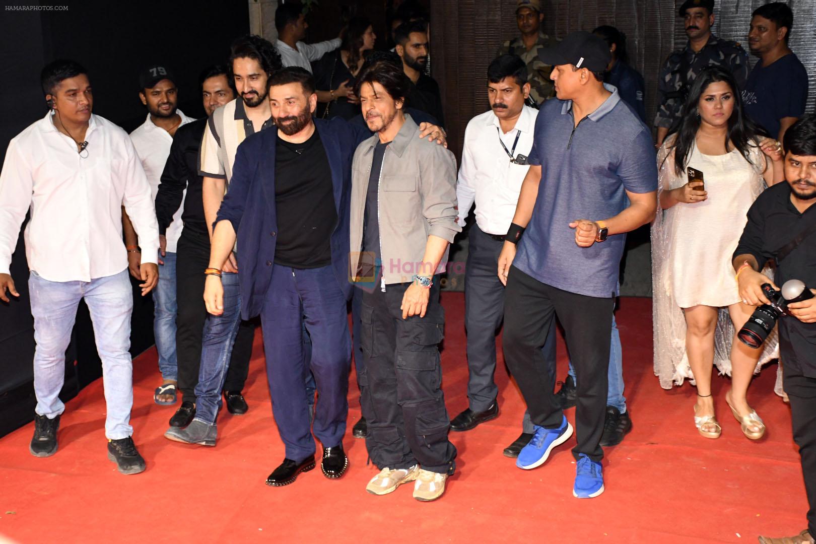 Shah Rukh Khan, Sunny Deol at Gadar 2 Success Party on 2nd Sept 2023