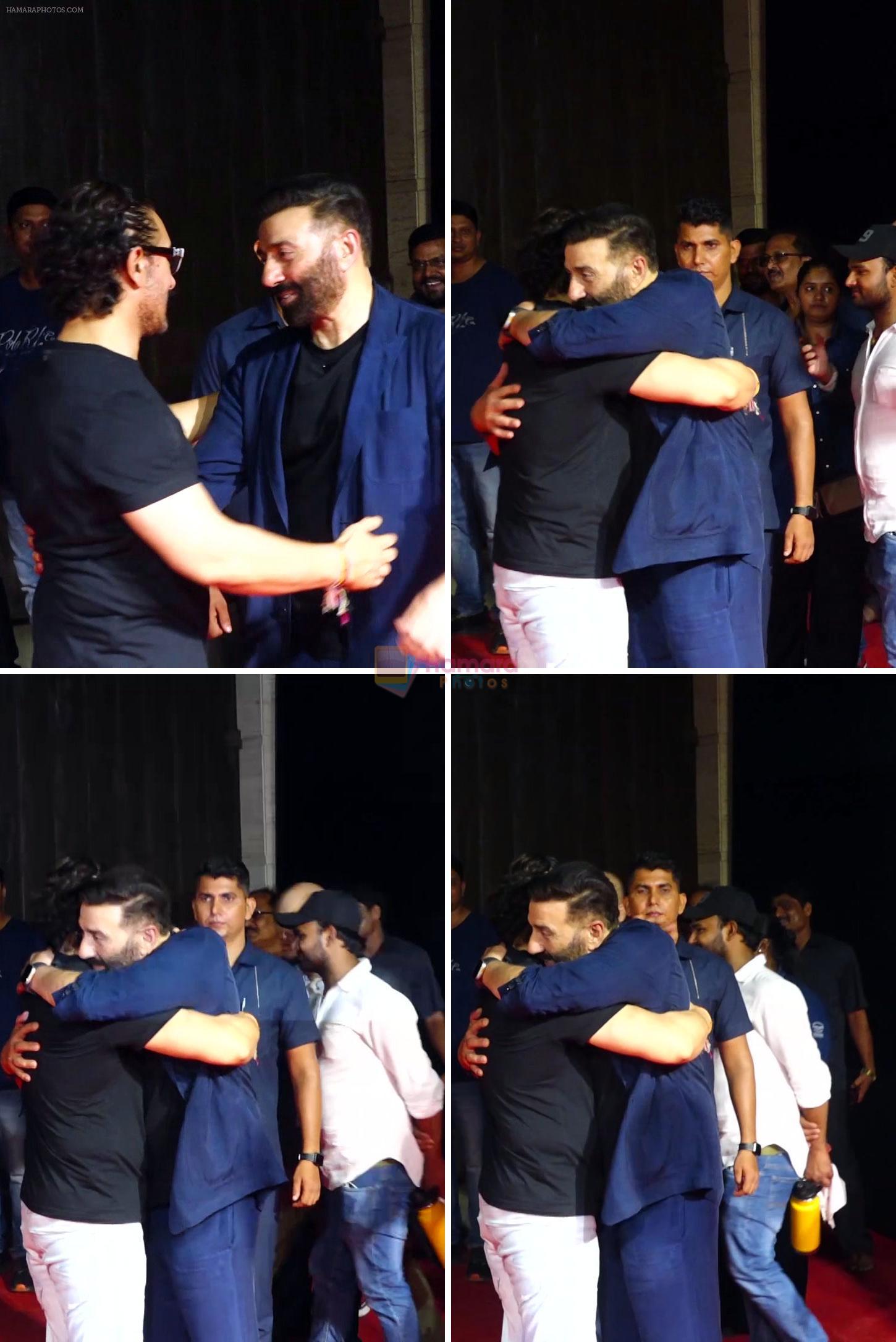 Aamir Khan, Sunny Deol at Gadar 2 Success Party on 2nd Sept 2023