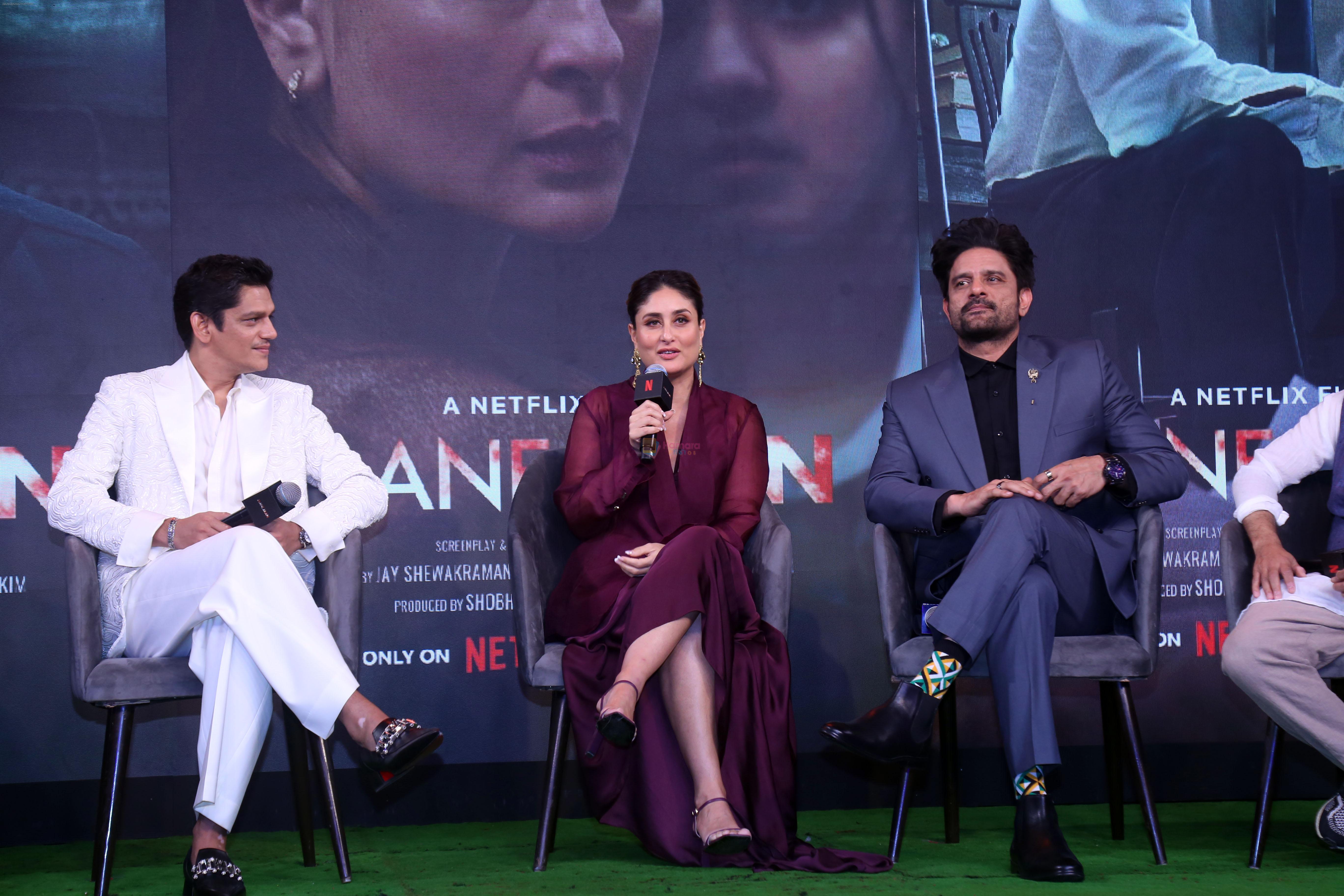 Jaideep Ahlawat, Kareena Kapoor, Vijay Varma at Jaane Jaan Film Trailer Launch on 5th Sept 2023