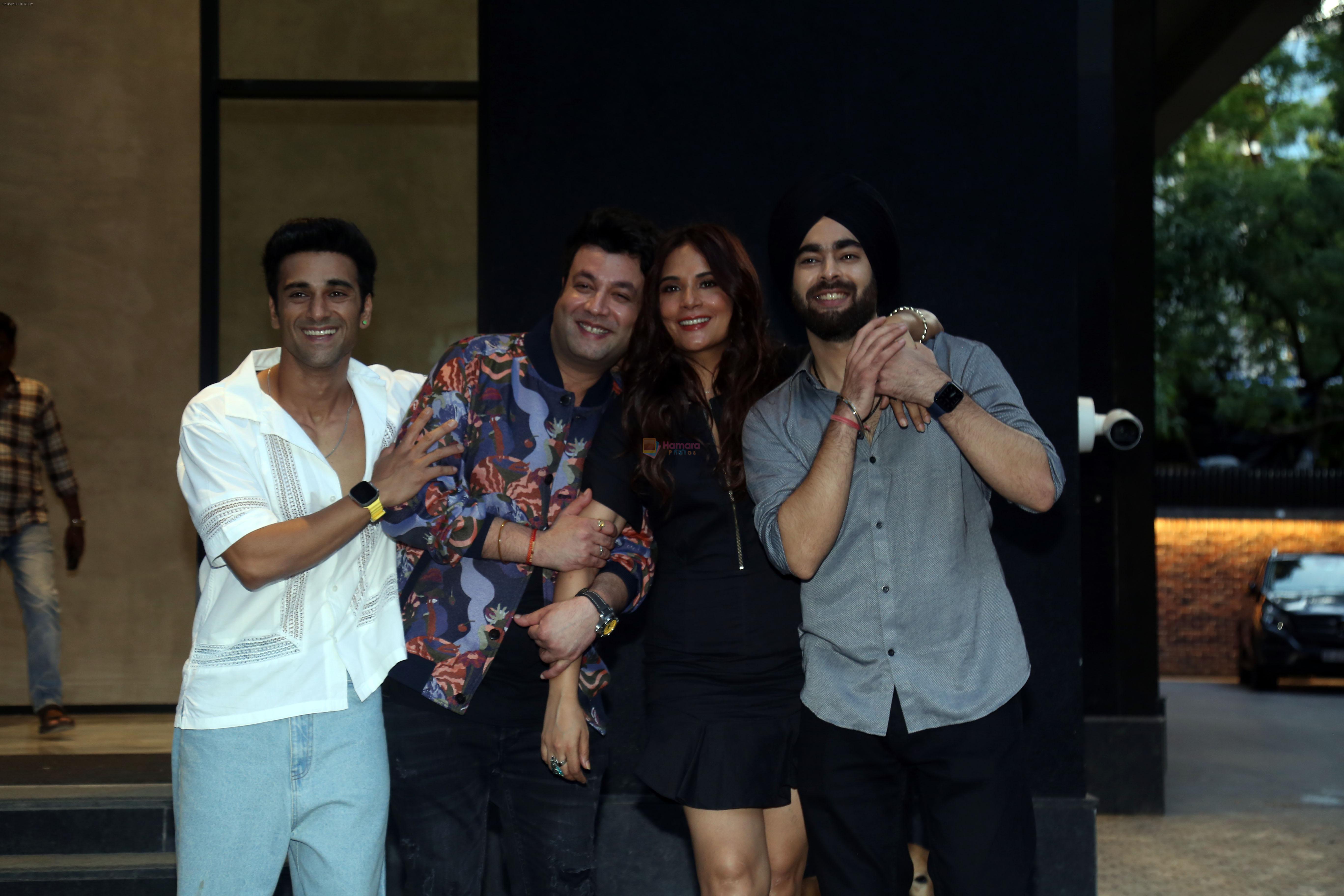 Manjot Singh, Pulkit Samrat, Richa Chadha, Varun Sharma attends Fukrey 3 Star Cast Meet at Excel Office on 4th Sept 2023