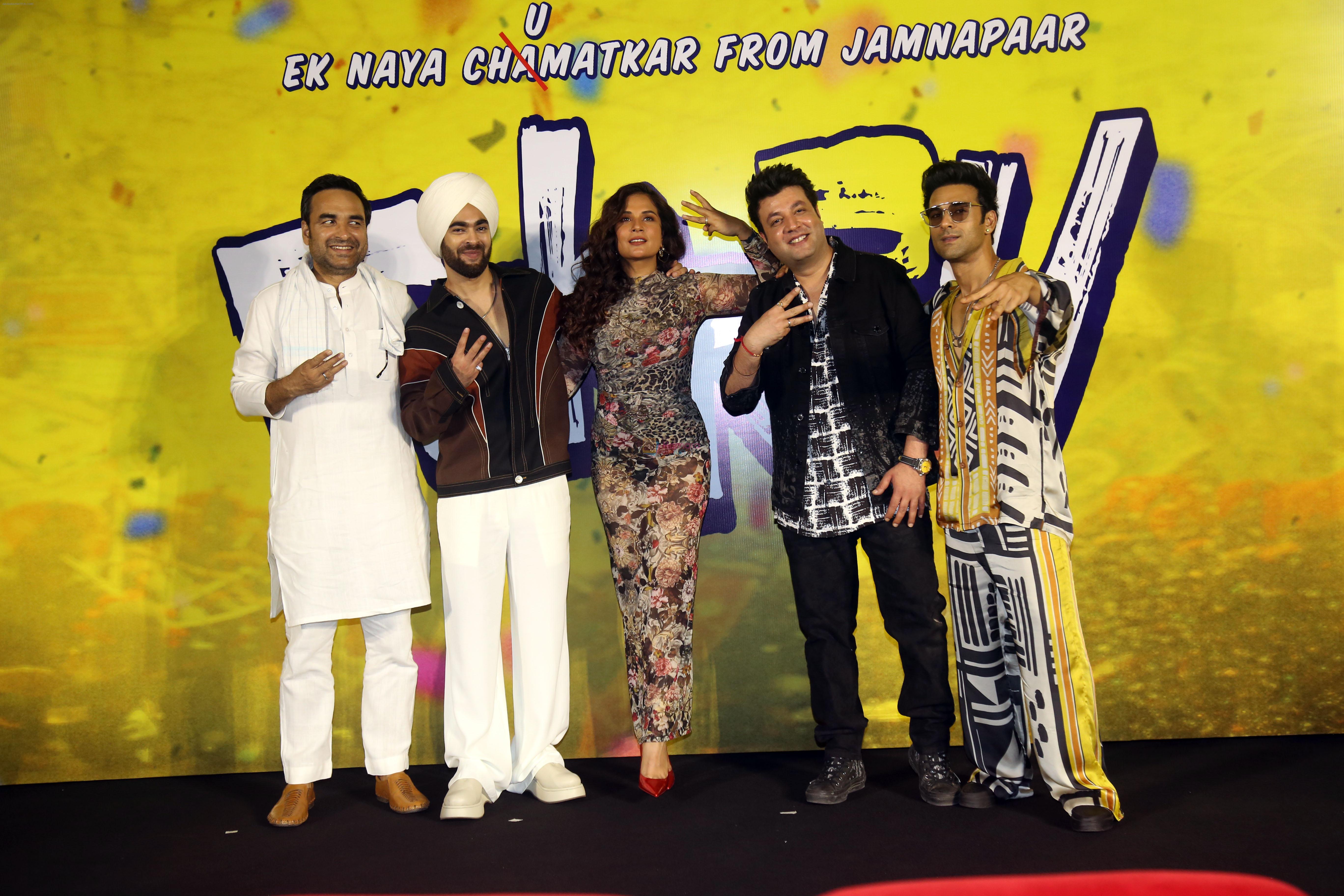 Manjot Singh, Pankaj Tripathi, Pulkit Samrat, Richa Chadha, Varun Sharma at Fukrey 3 Trailer Launch on 5th Sept 2023