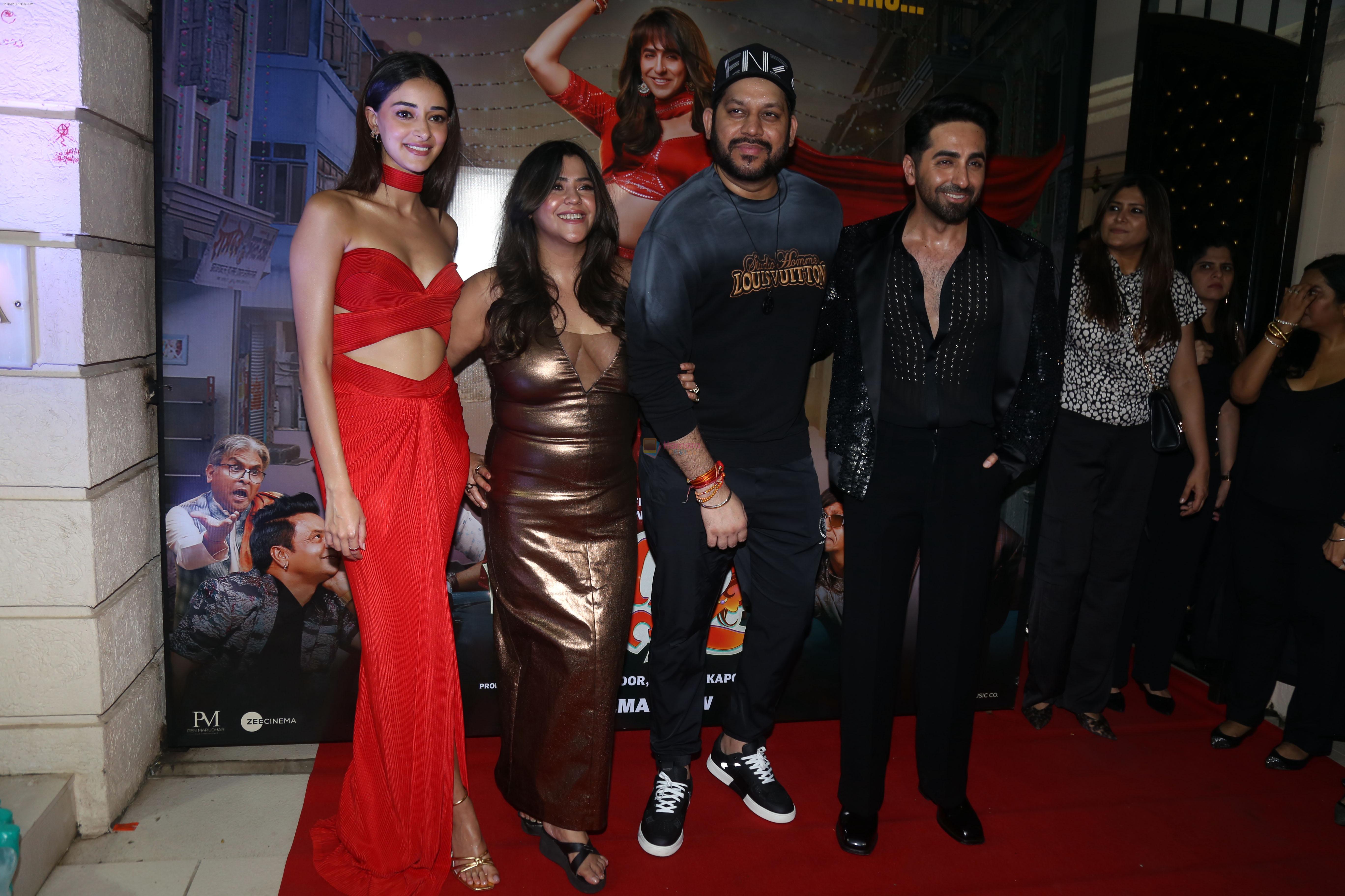 Ananya Panday, Ayushmann Khurrana, Ekta Kapoor, Raaj Shaandilyaa attends Dream Girl 2 Success Party on 6th Sept 2023