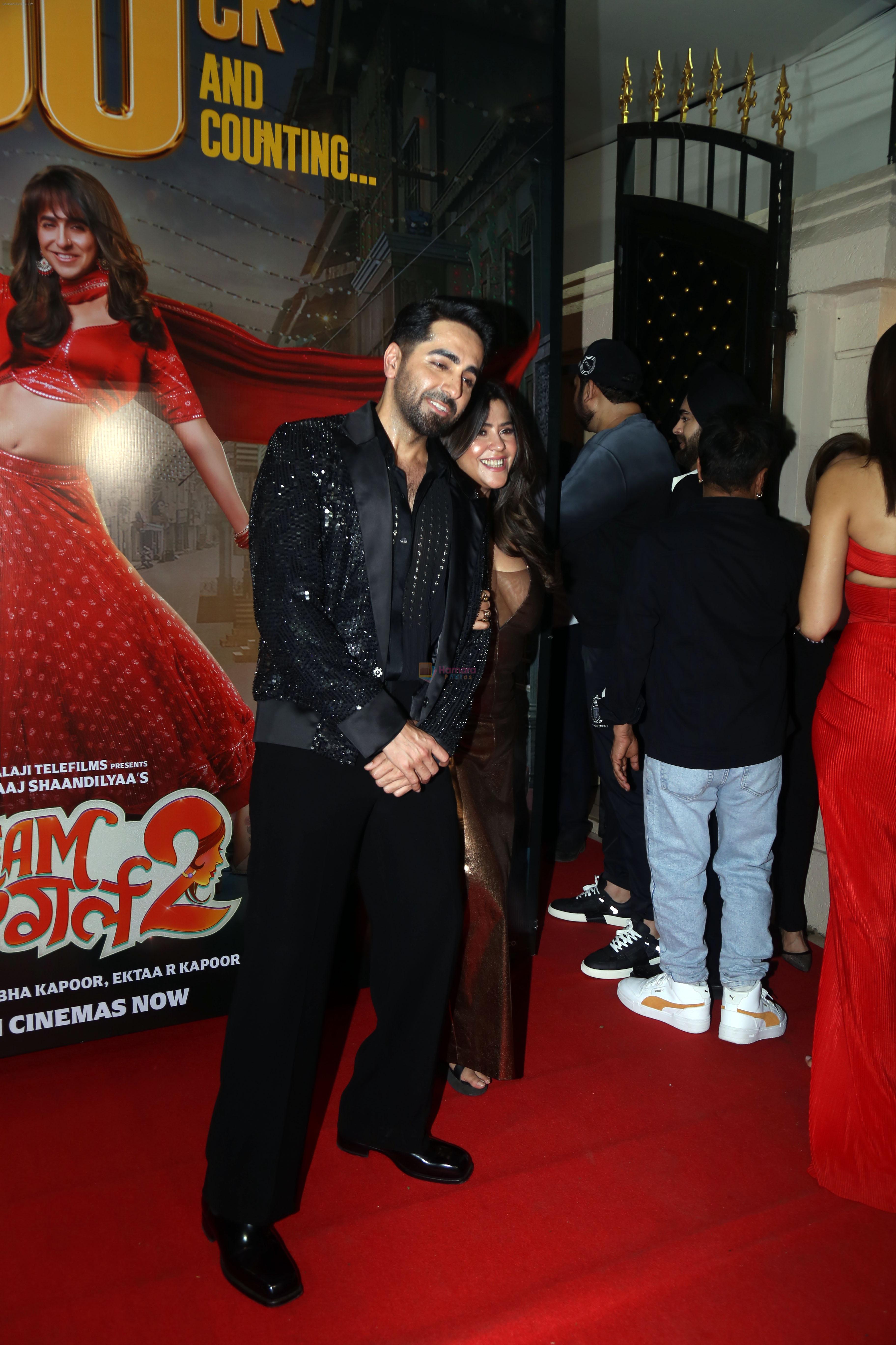 Ayushmann Khurrana, Ekta Kapoor attends Dream Girl 2 Success Party on 6th Sept 2023