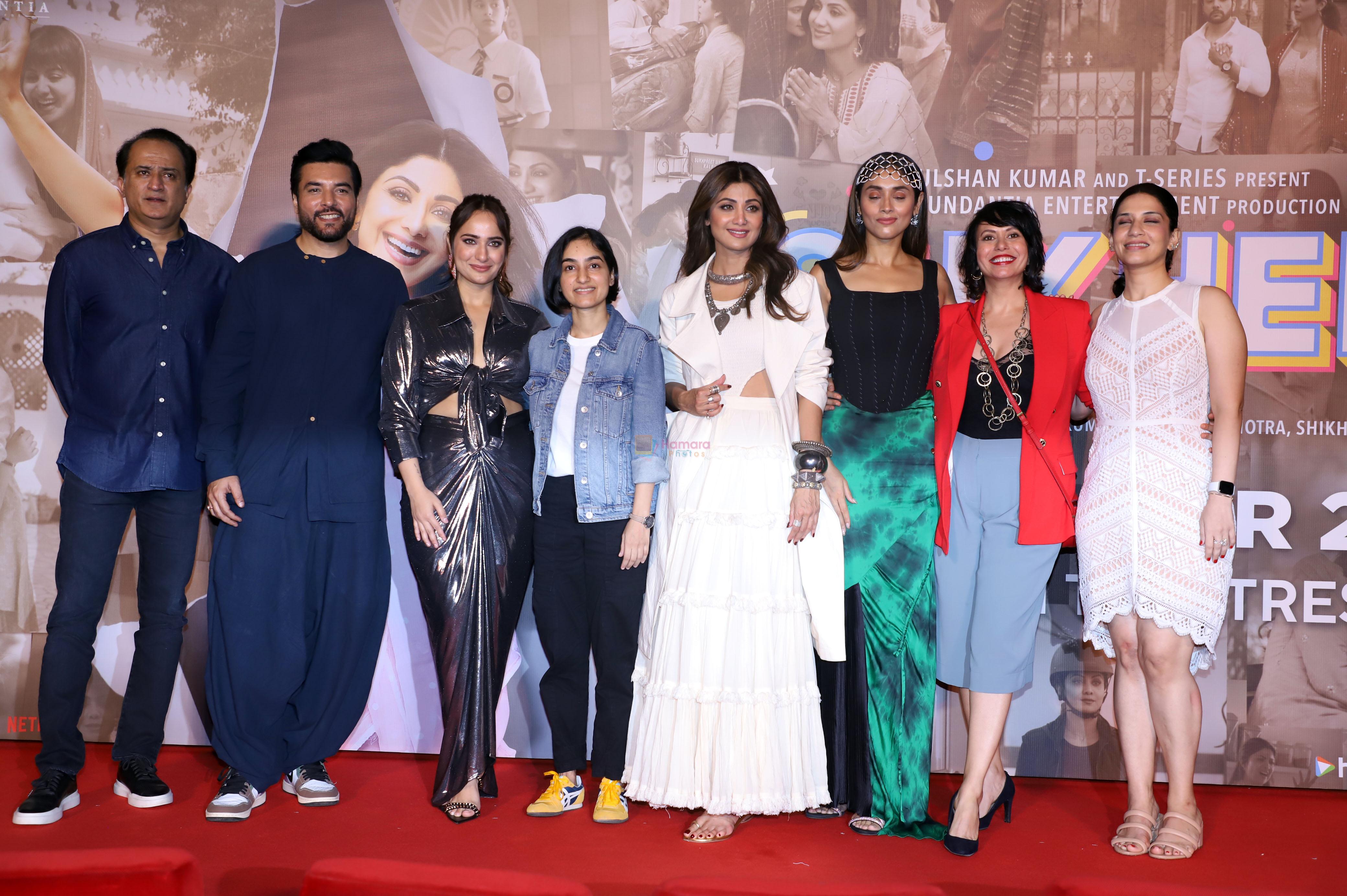 Chaitanya Choudhry, Dilnaz Irani, Kusha Kapila, Pavleen Gujral, Shilpa Shetty, Sonal Joshi, Vikram Malhotra attends Sukhee Film Trailer Launch on 6th Sept 2023