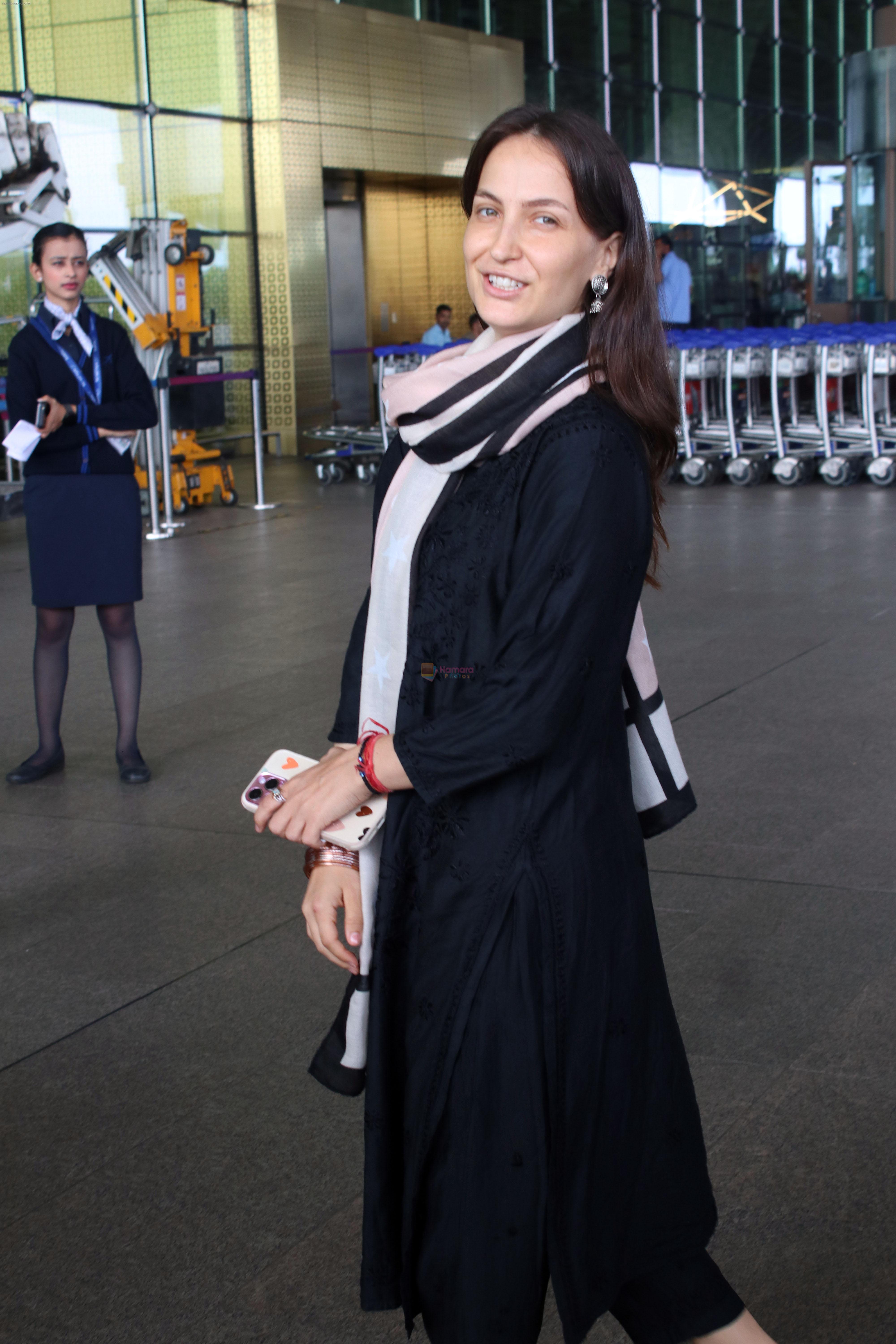 Elli AvrRam spotted at airport departure on 10th Sept 2023