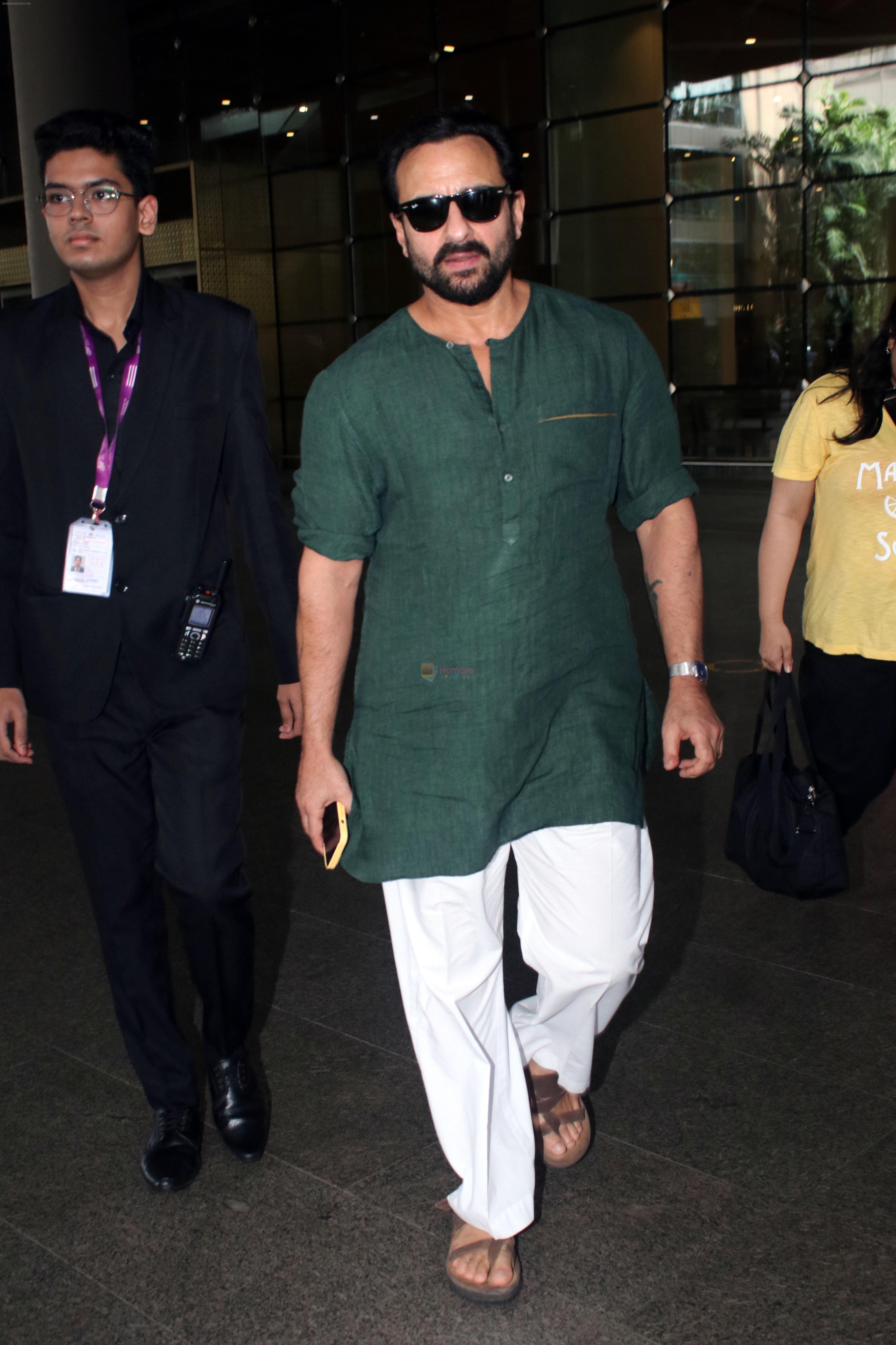 Saif Ali Khan Spotted At Airport Departure on 10th Sept 2023