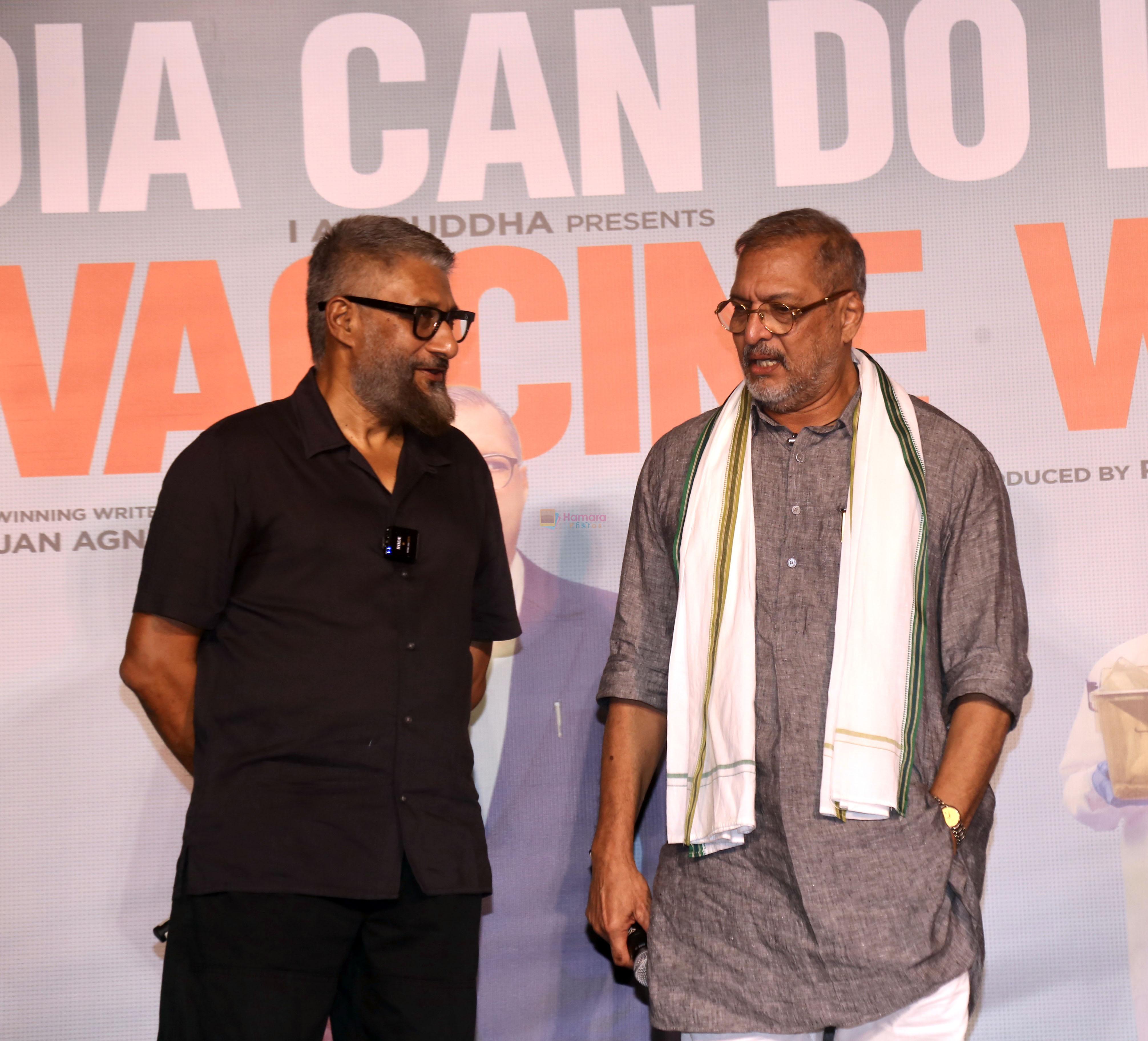 Nana Patekar, Vivek Agnihotri attends The Vaccine War Trailer Launch on 12th Sept 2023