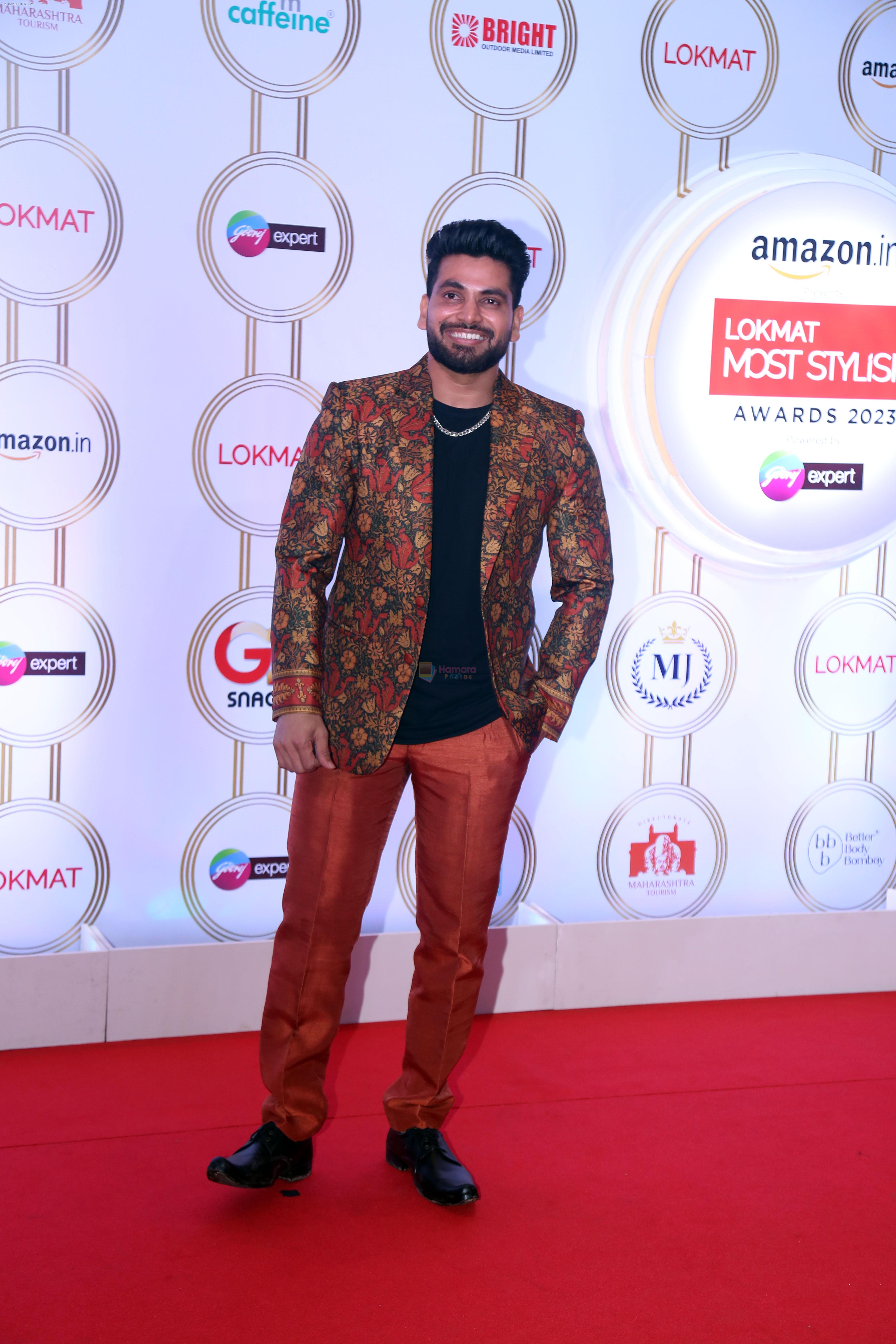 Shiv Thakare attends Lokmat Most Stylish Awards on 12th Sept 2023
