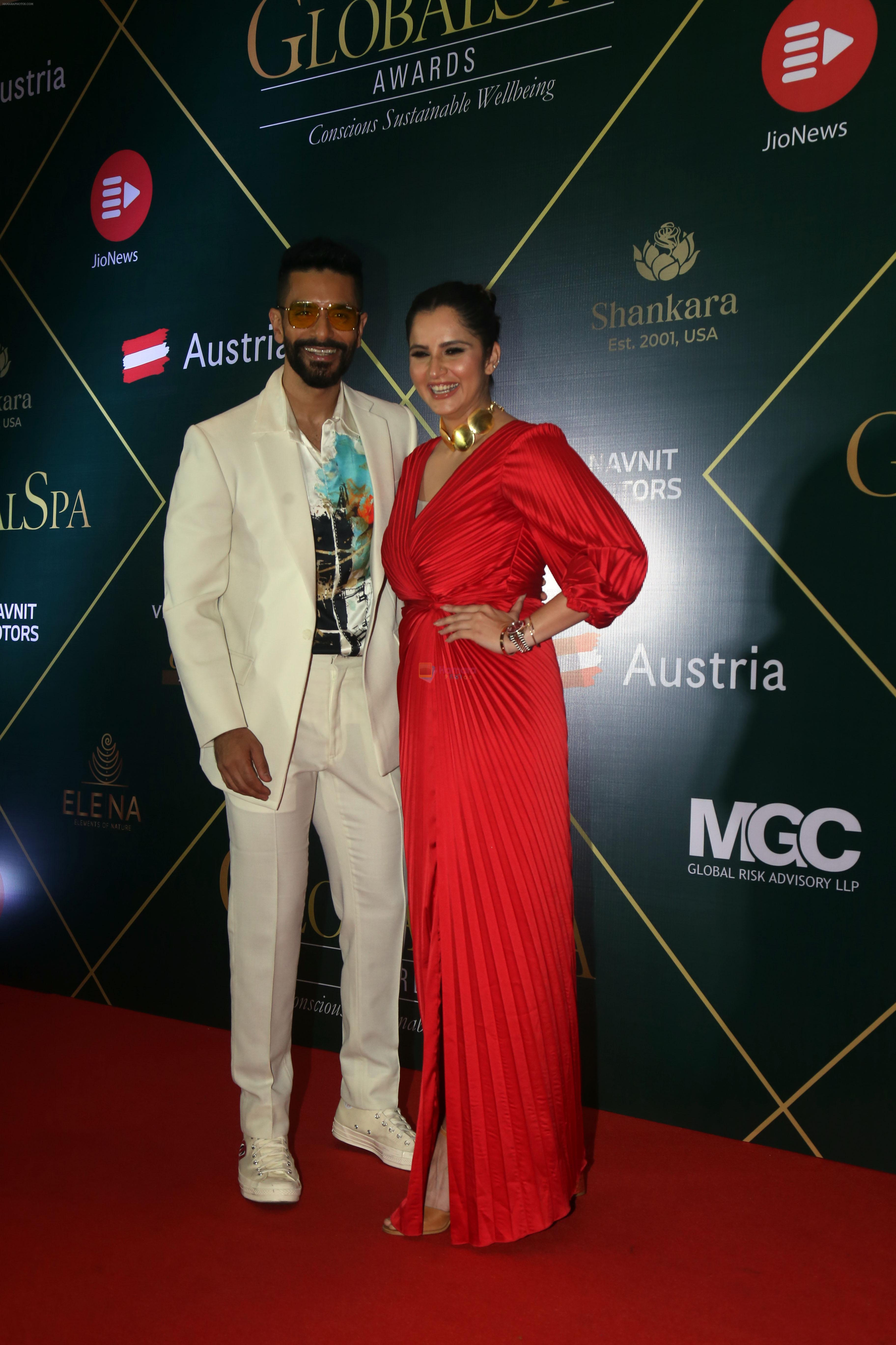 Angad Bedi, Sania Mirza attends Global Spa Awards Show on 13th Sept 2023