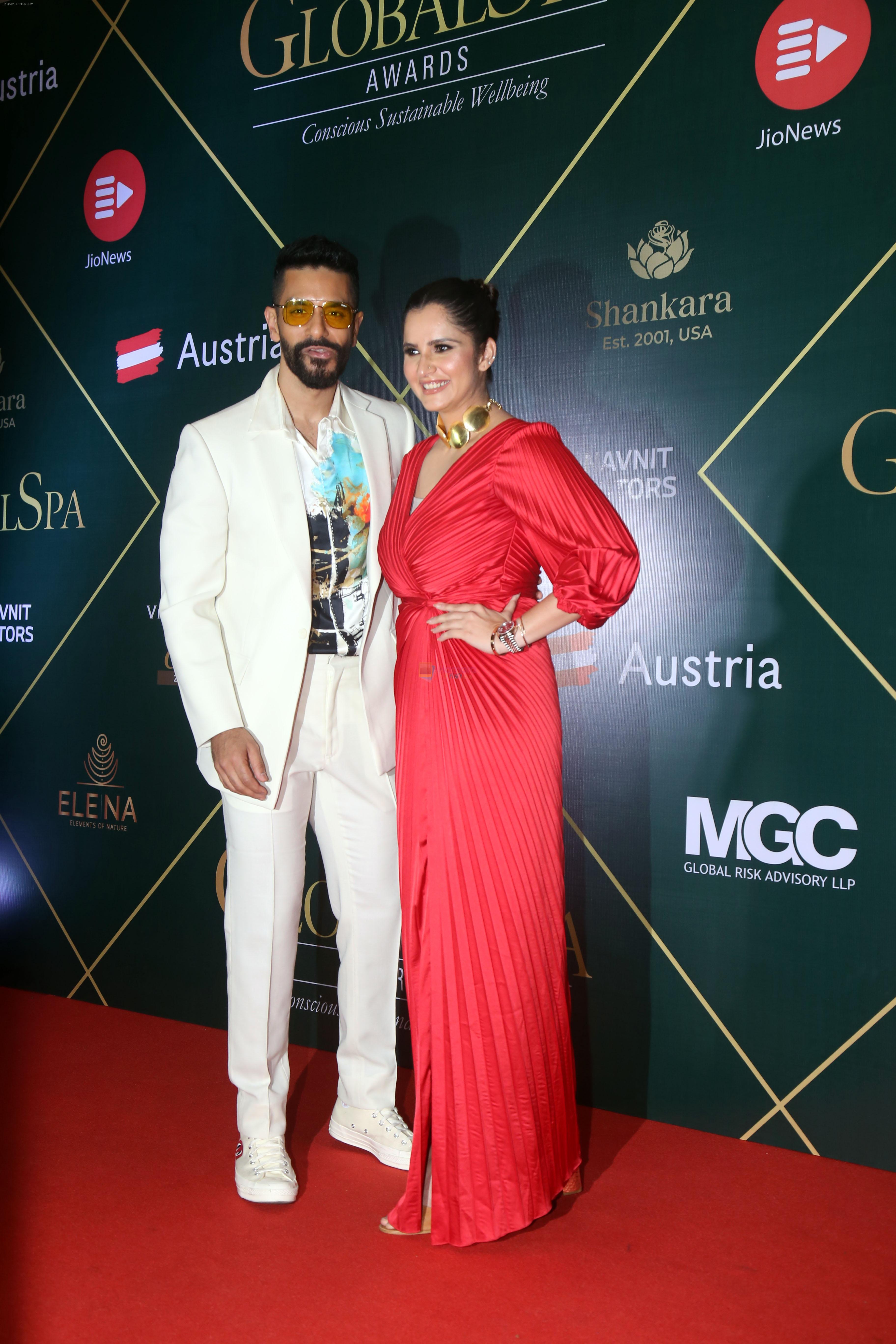 Angad Bedi, Sania Mirza attends Global Spa Awards Show on 13th Sept 2023