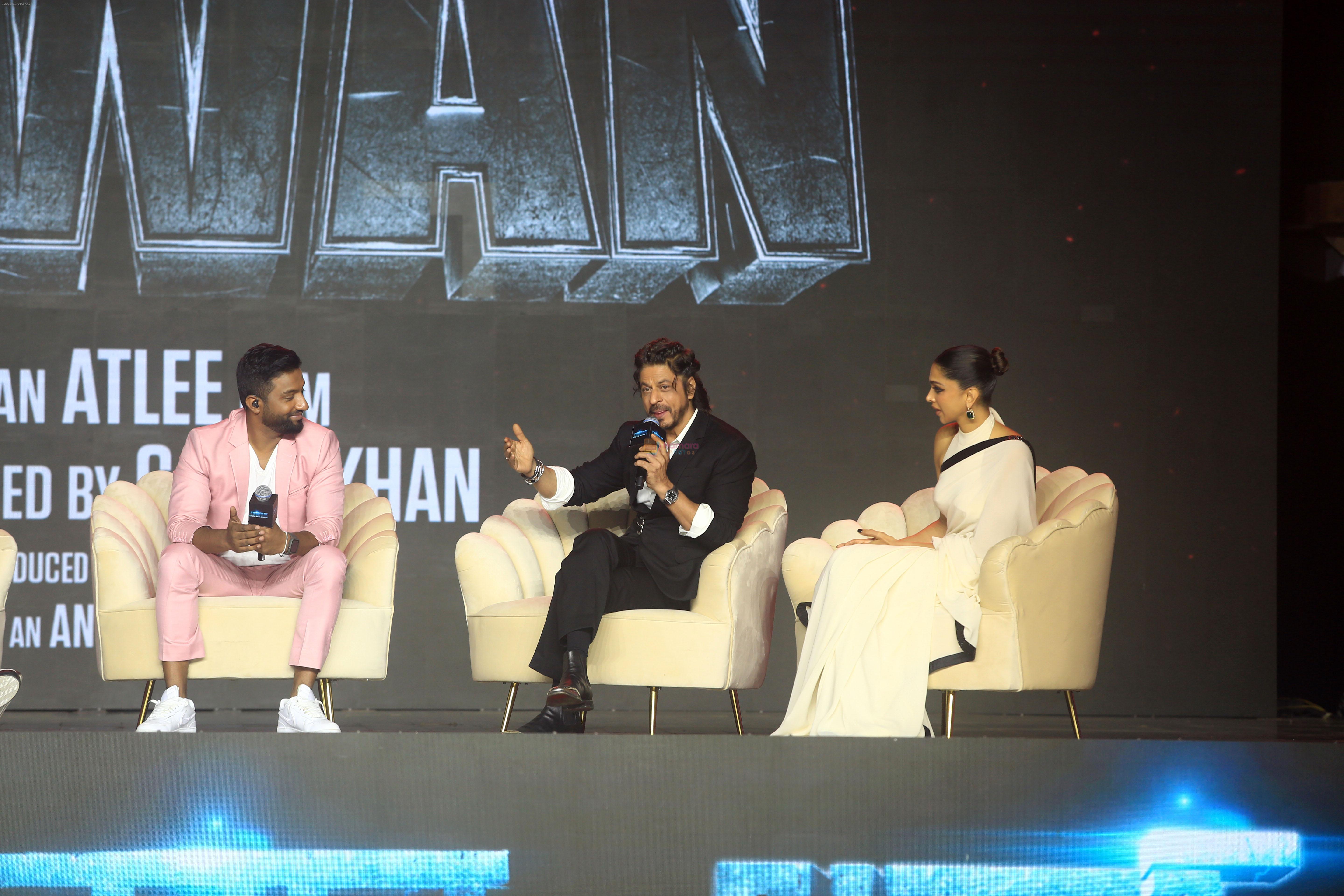 Deepika Padukone, Shah Rukh Khan, Suren Sundaram at Jawan Film Success Press Conference on 15th Sept 2023