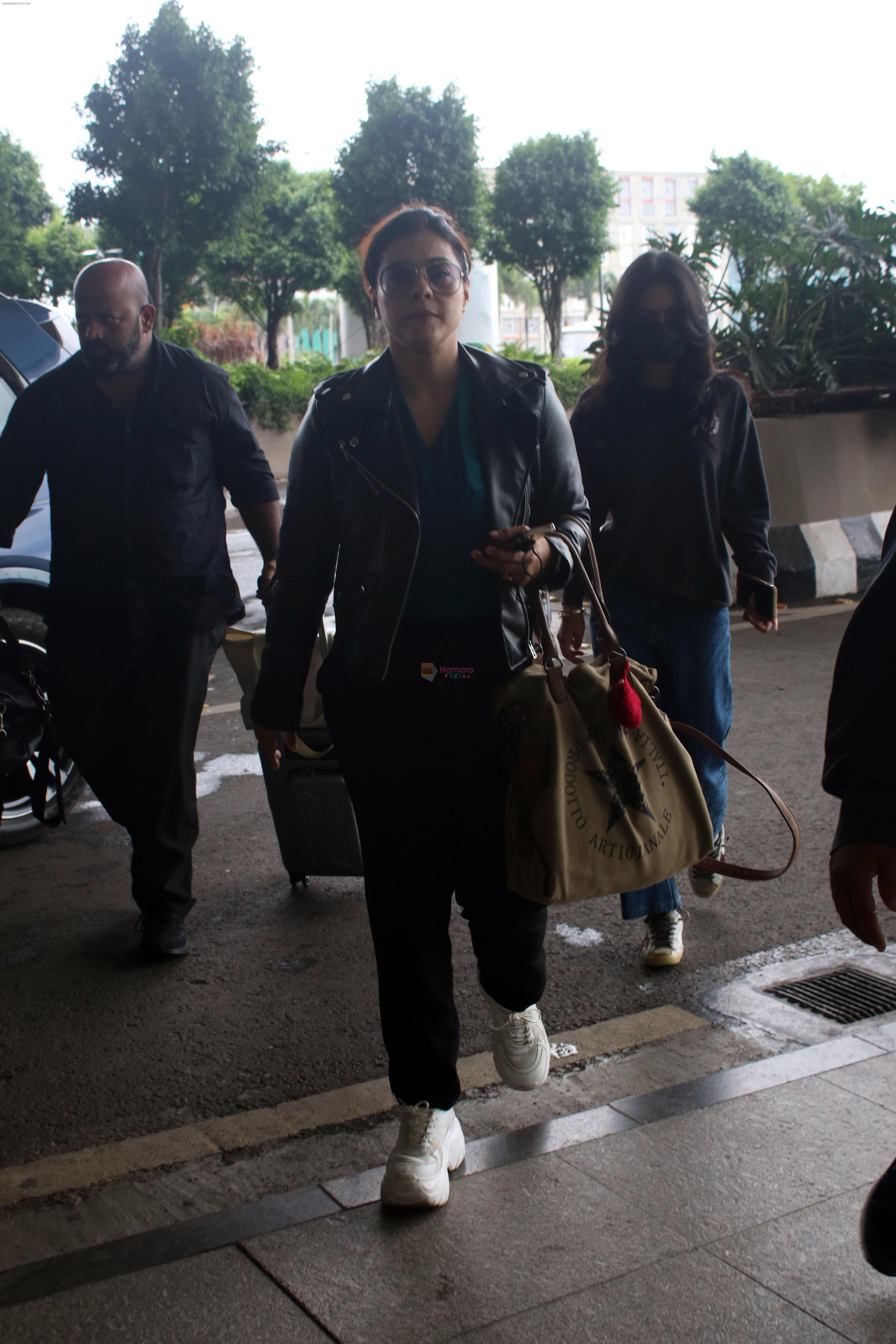 Kajol and Nysa Devgan spotted at Airport Departure on 17th Sept 2023