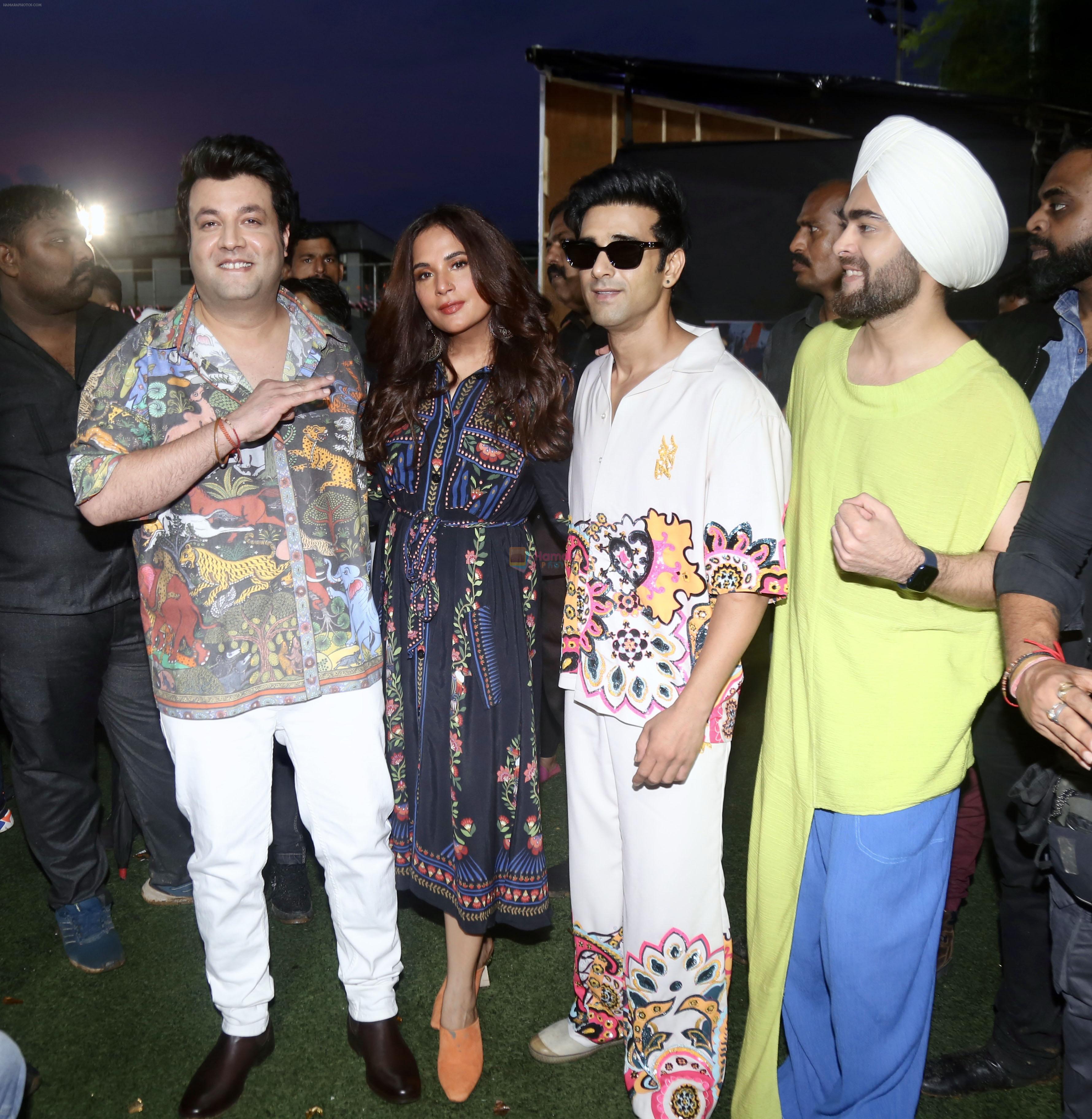 Manjot Singh, Pulkit Samrat, Richa Chadha, Varun Sharma attends the Fukrey 3 Movie Promotion on 16th Sept 2023