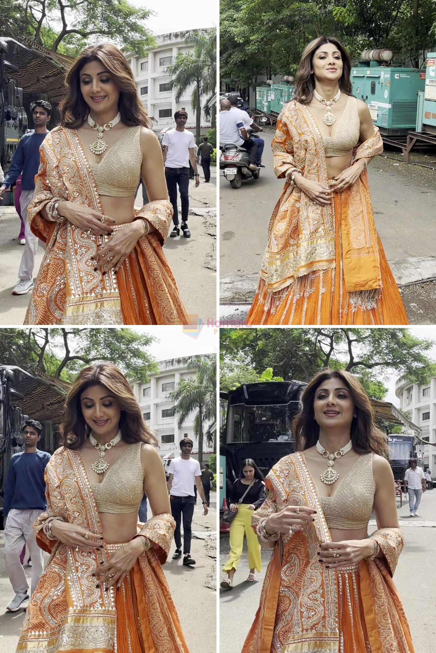 Shilpa Shetty Spotted At Indias Best Dancer Set For Promotion Of Her Film Sukhee on 18th Sept 2023